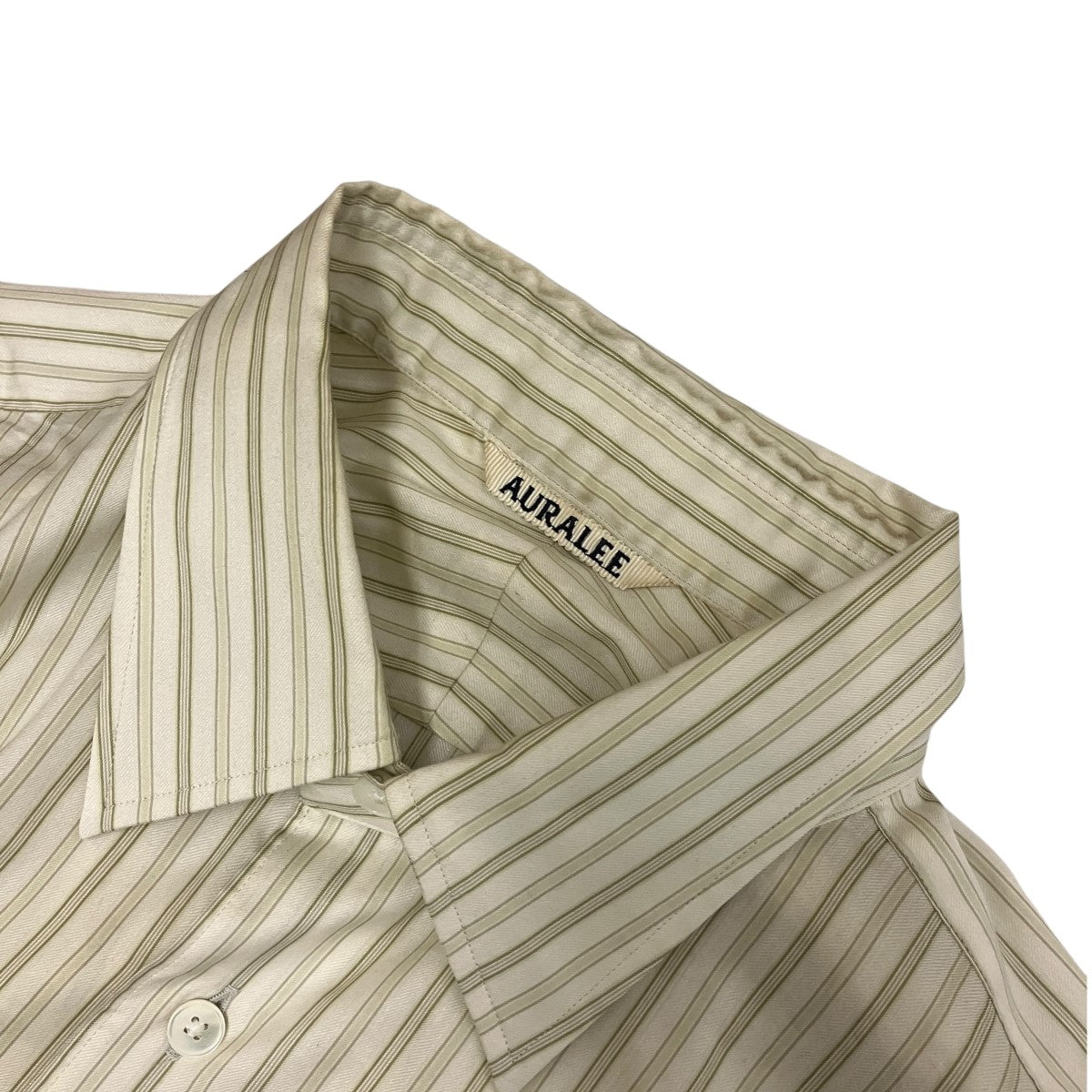 26SSCOTTON SILK STRIPE SHIRTストライプ長袖シャツA26SS01CS