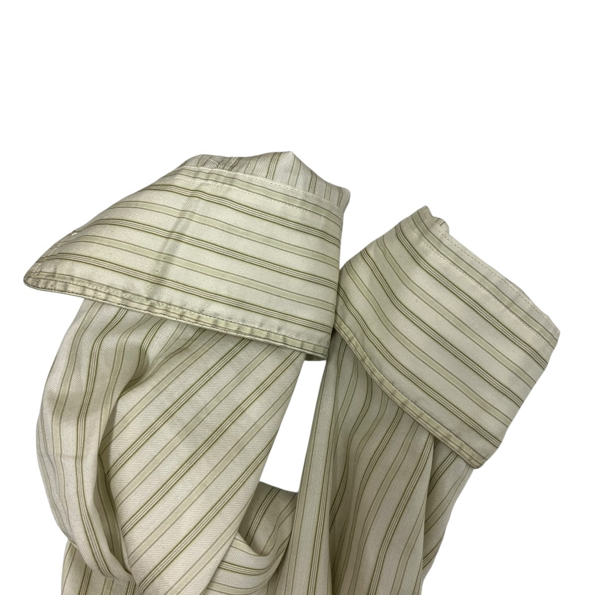 26SSCOTTON SILK STRIPE SHIRTストライプ長袖シャツA26SS01CS
