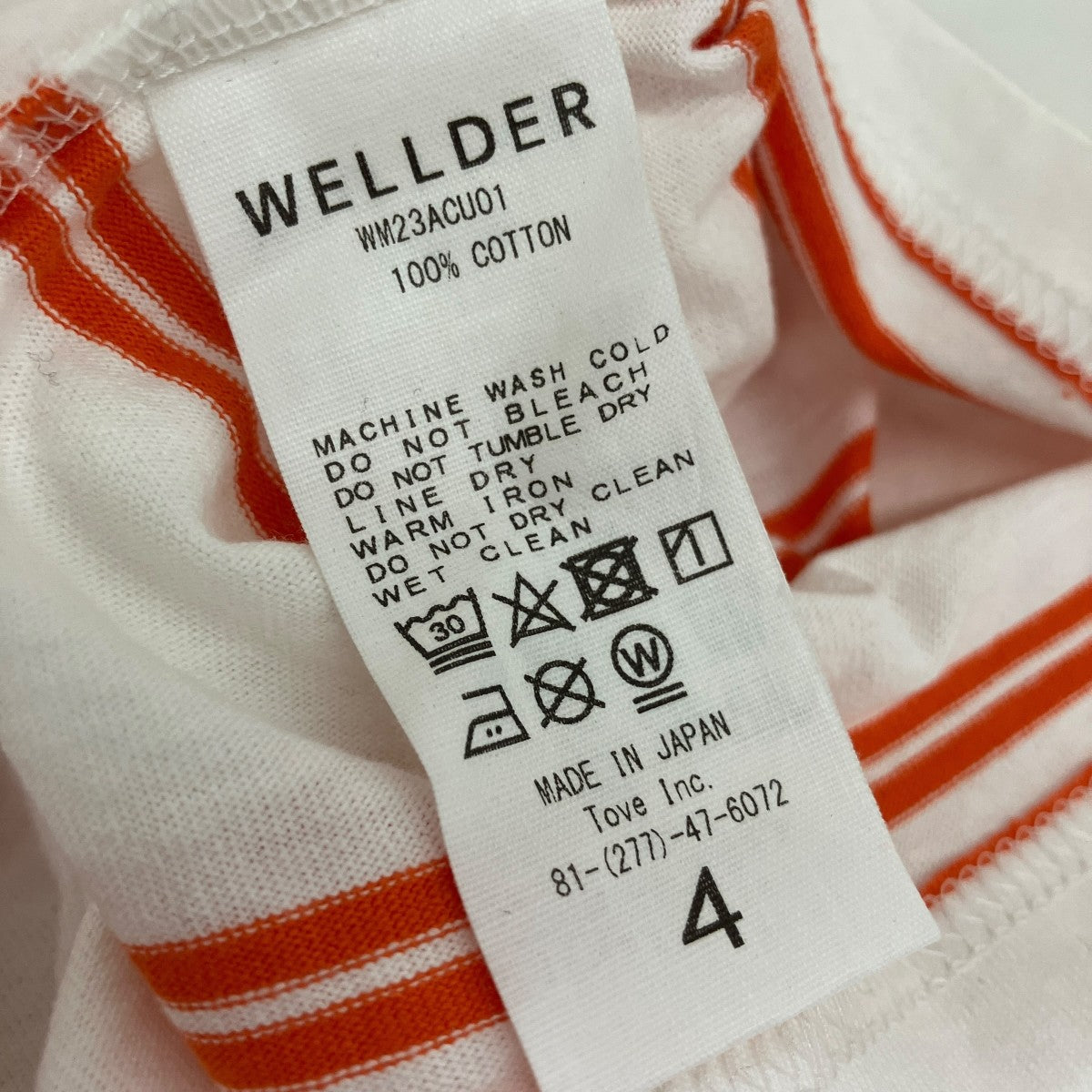 ボーダーロングスリーブTシャツWM23ACU01