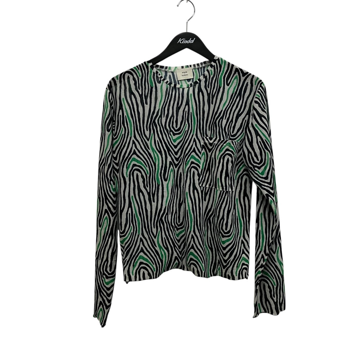 総柄シースルーロングスリーブカットソーF22S-30