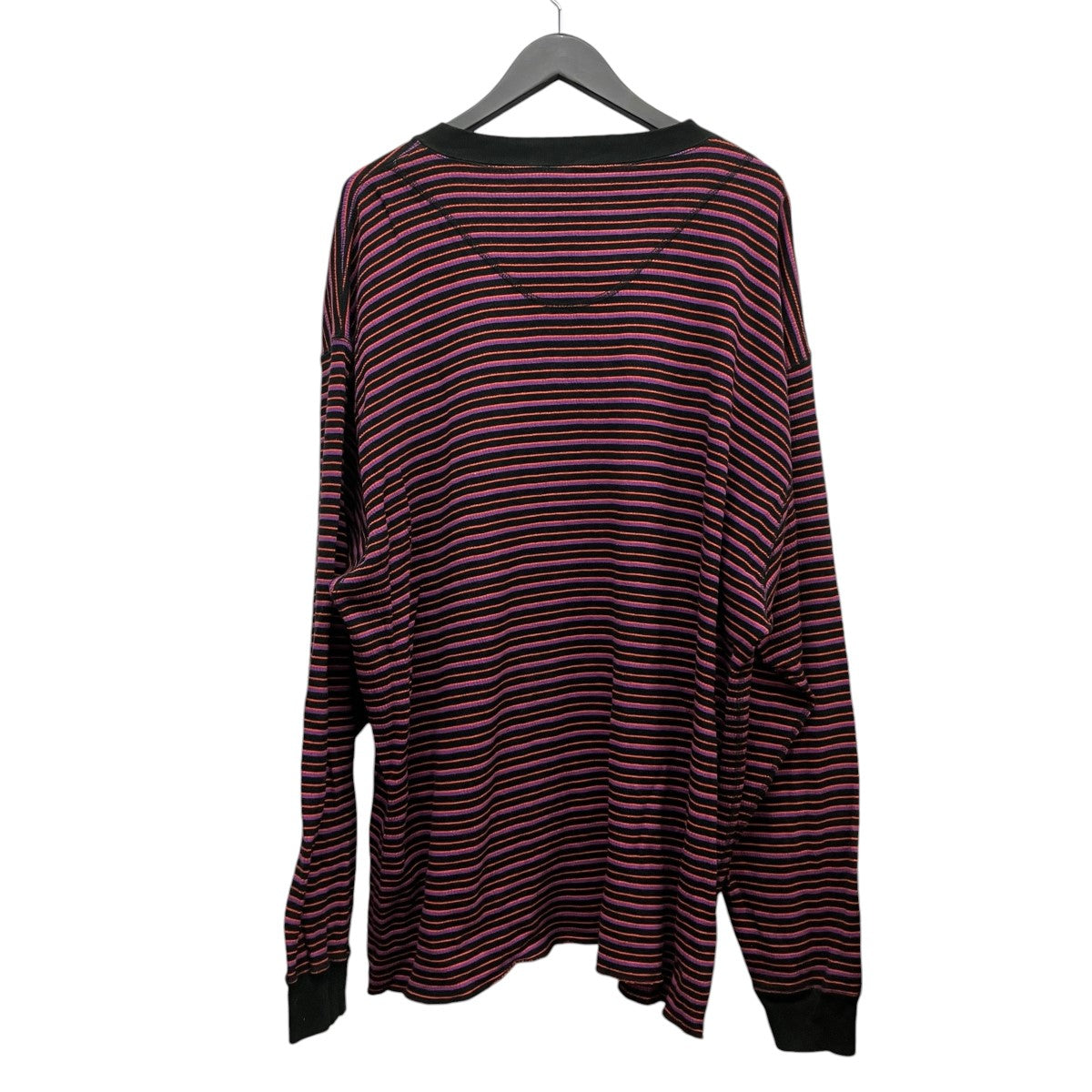DAIRIKU 22SSCouple Border Embroidery TeeボーダーロングTシャツ22SS C-10 古着・中古-2枚目のアイテム画像