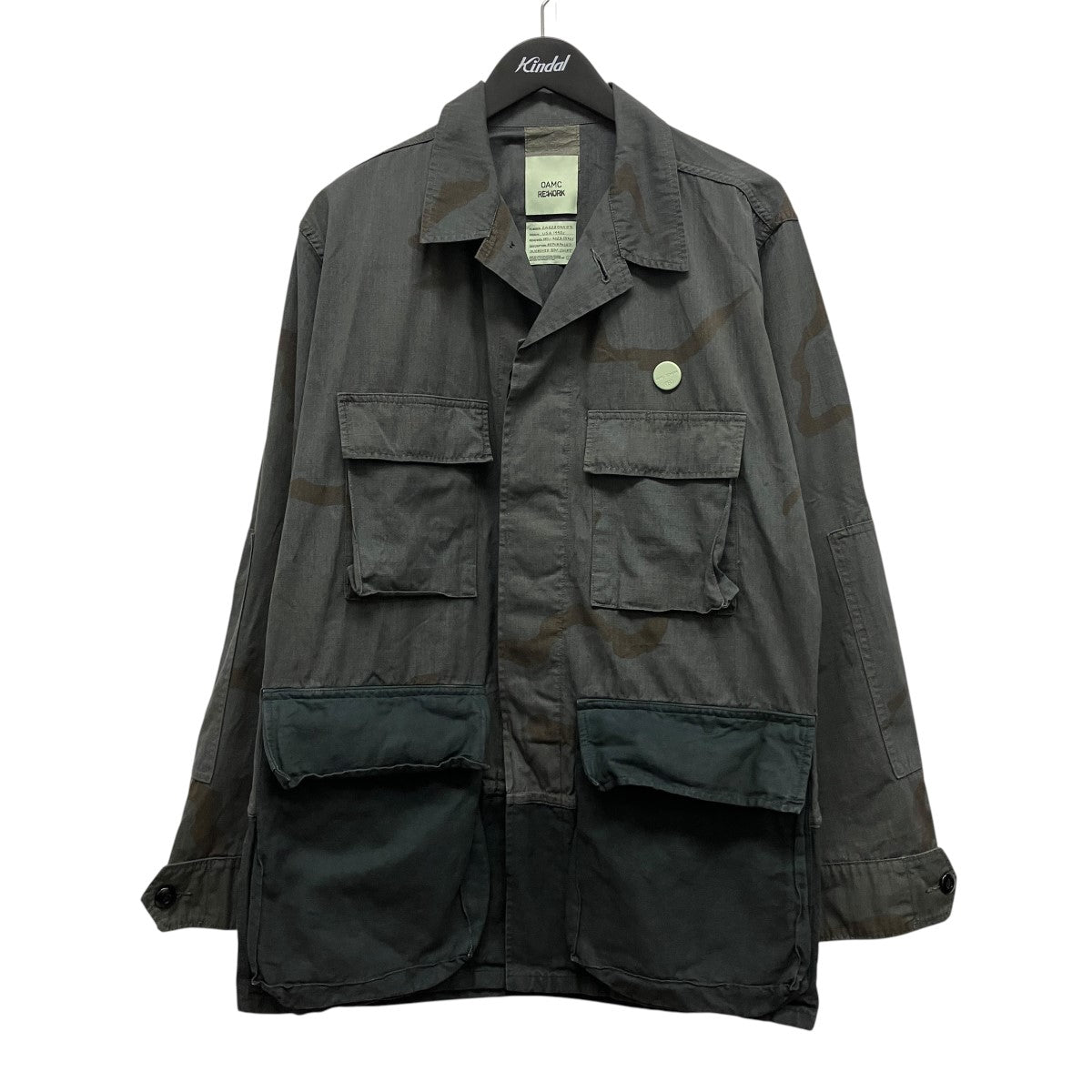 24SSOVERDYED BDU SHIRT JACKETカモ柄ミリタリージャケット24E28OAX07