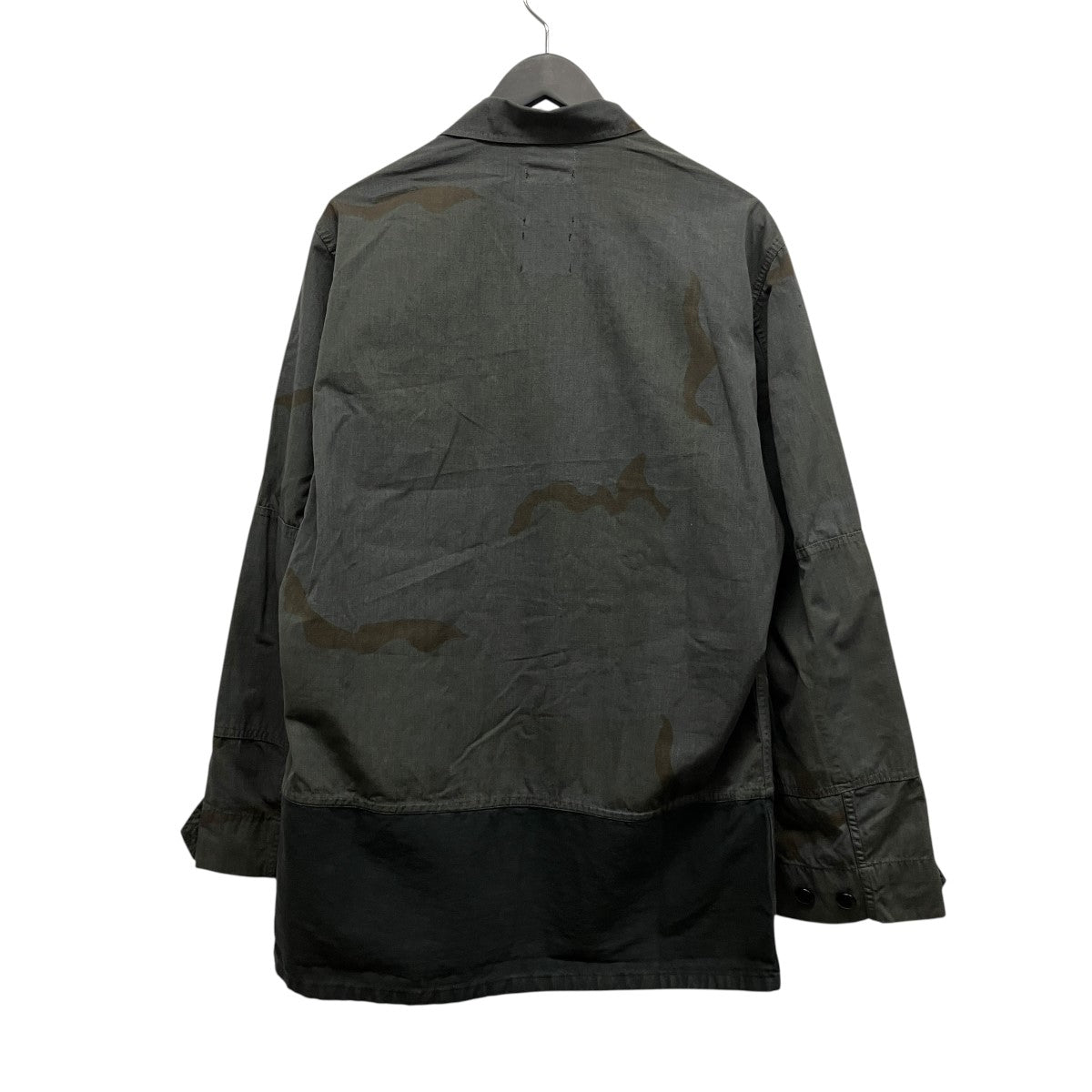 24SSOVERDYED BDU SHIRT JACKETカモ柄ミリタリージャケット24E28OAX07
