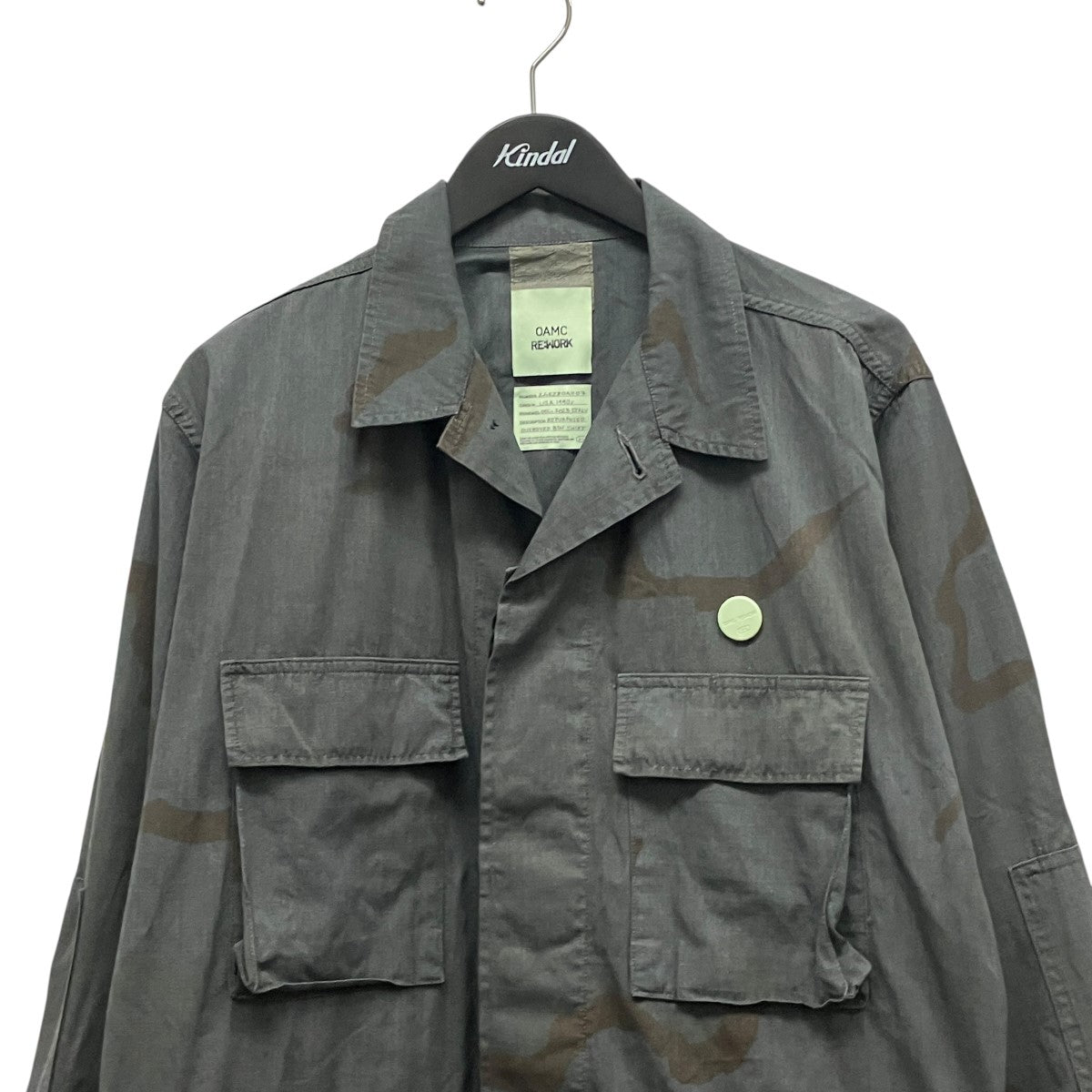 24SSOVERDYED BDU SHIRT JACKETカモ柄ミリタリージャケット24E28OAX07