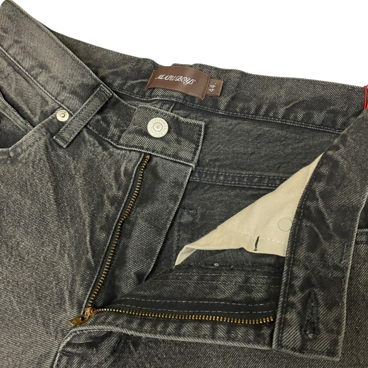 26SSMB BAGGY JEANS VINTAGEダメージ加工デニムパンツB26U6PL002