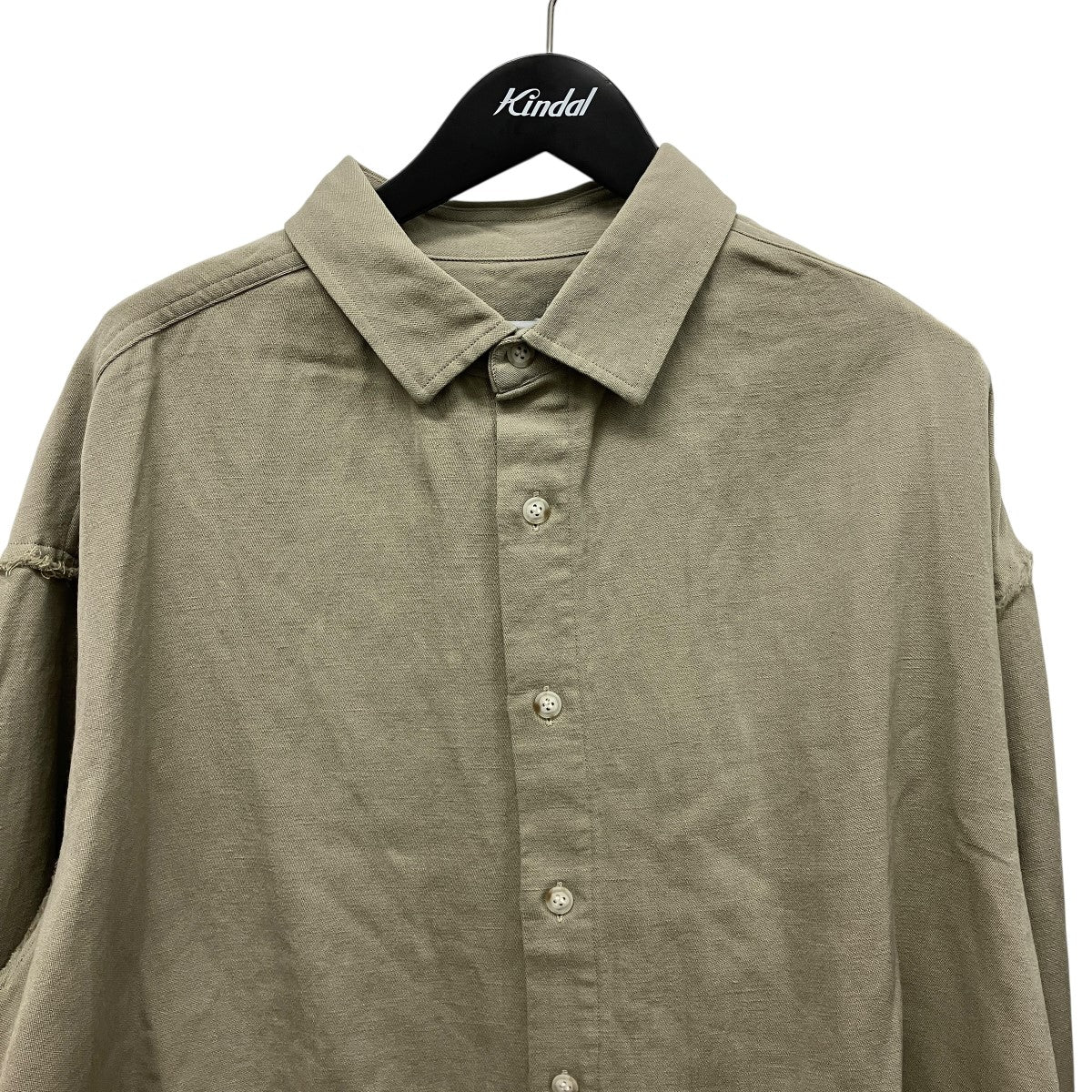 WOOL LINEN WIDE SHIRTウールリネンワイドシャツNMSH-024