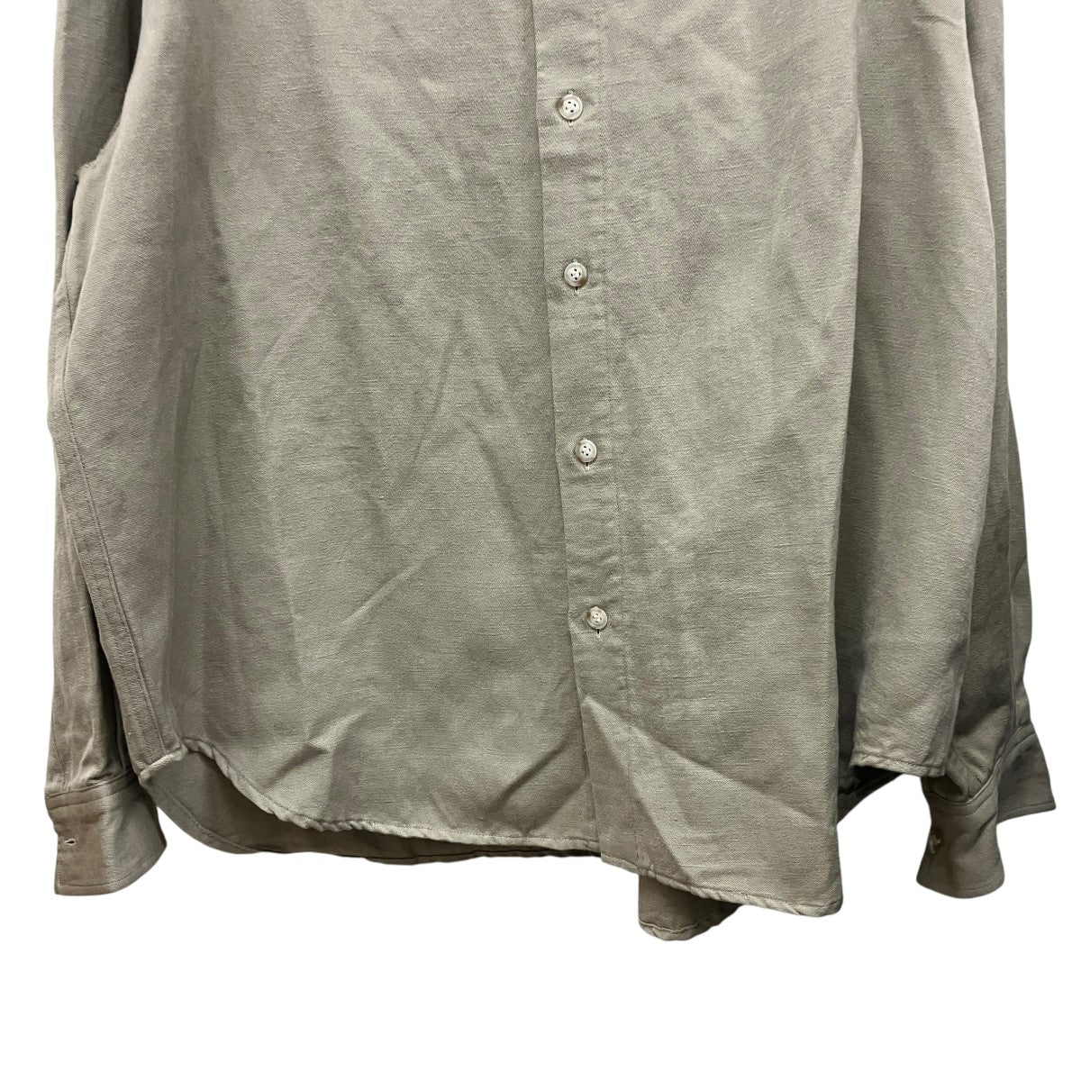WOOL LINEN WIDE SHIRTウールリネンワイドシャツNMSH-024