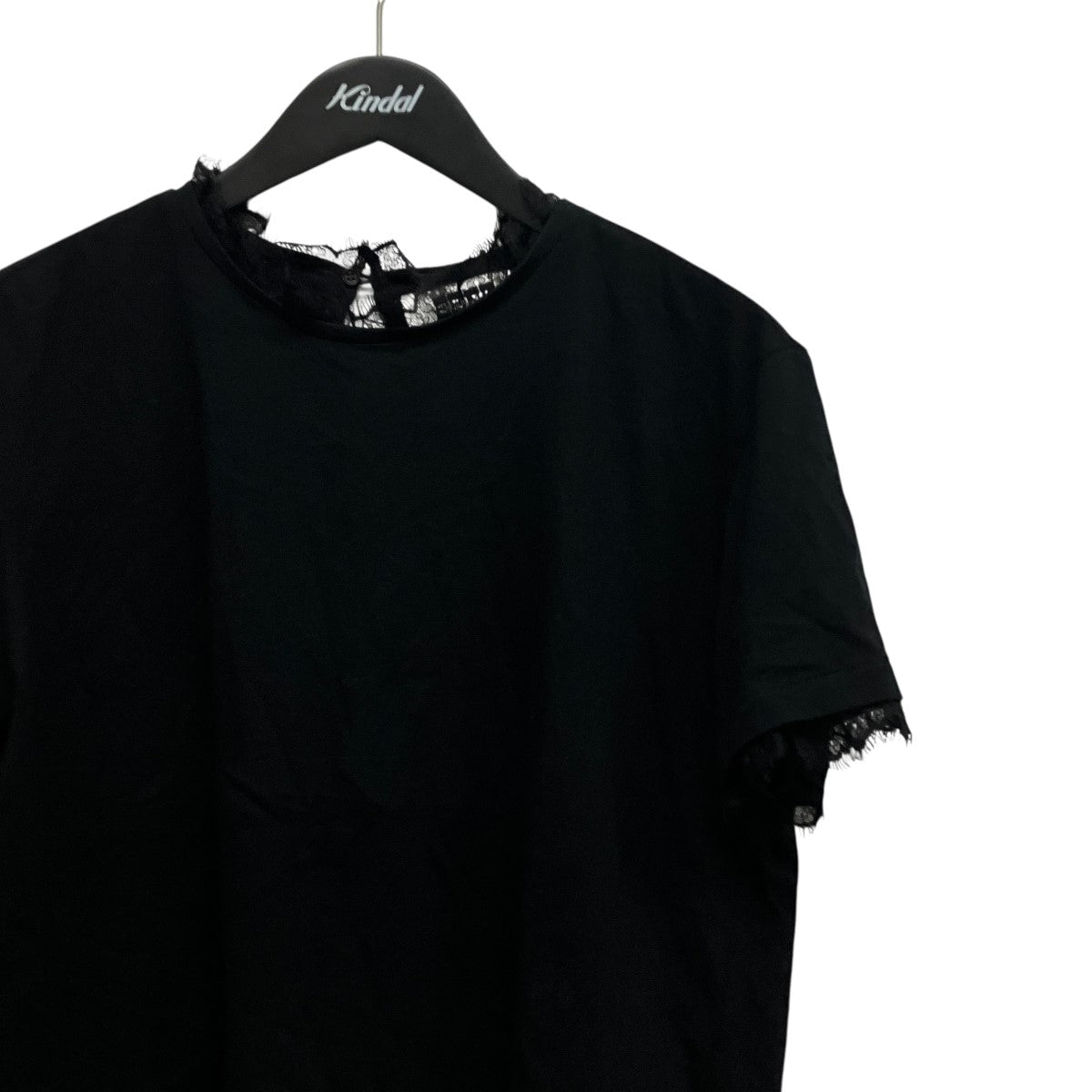 レースカラーTシャツEEA-1O250-TS03-BK