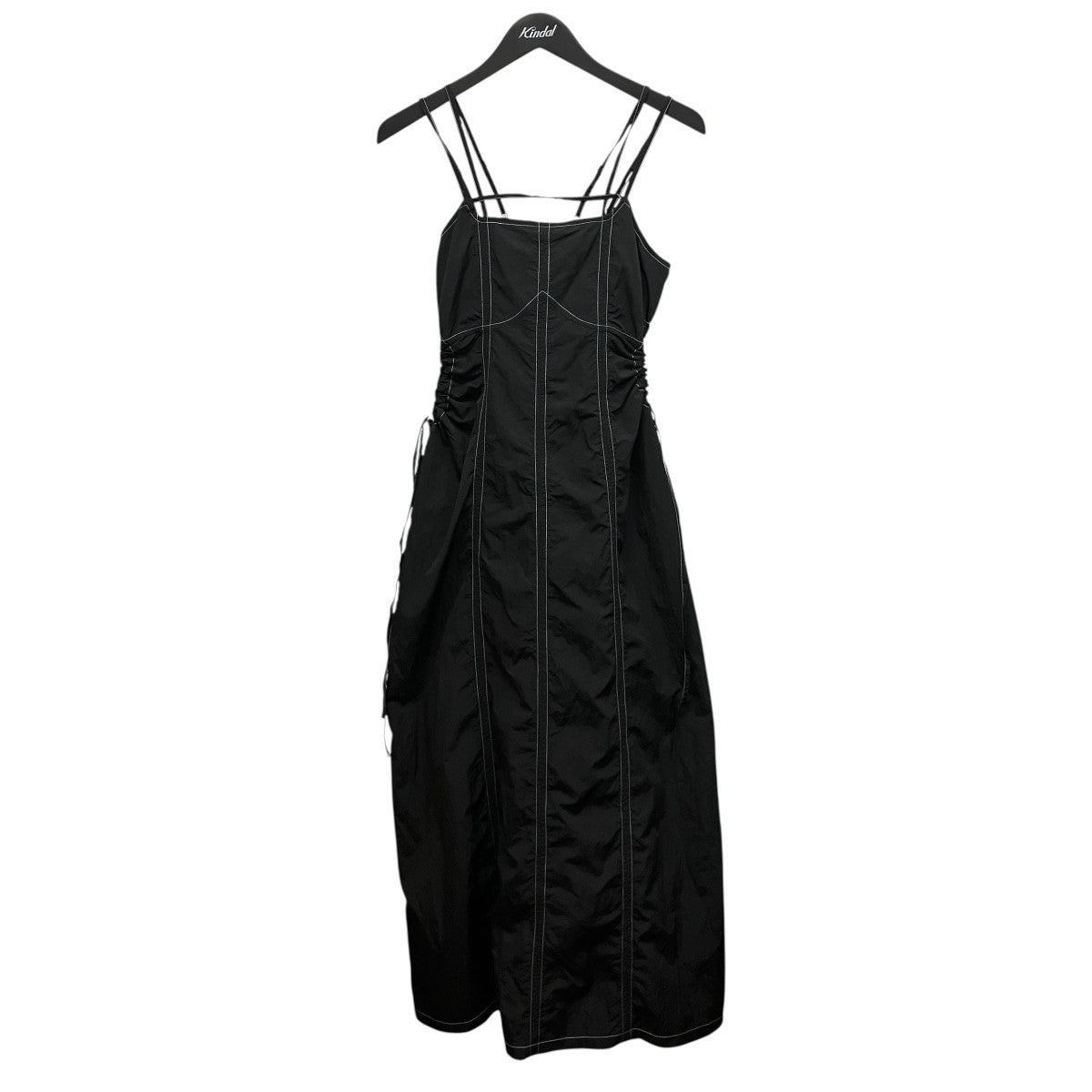 Waist Drawstring Nylon Dressナイロンドレスワンピース01-OP156-25-01