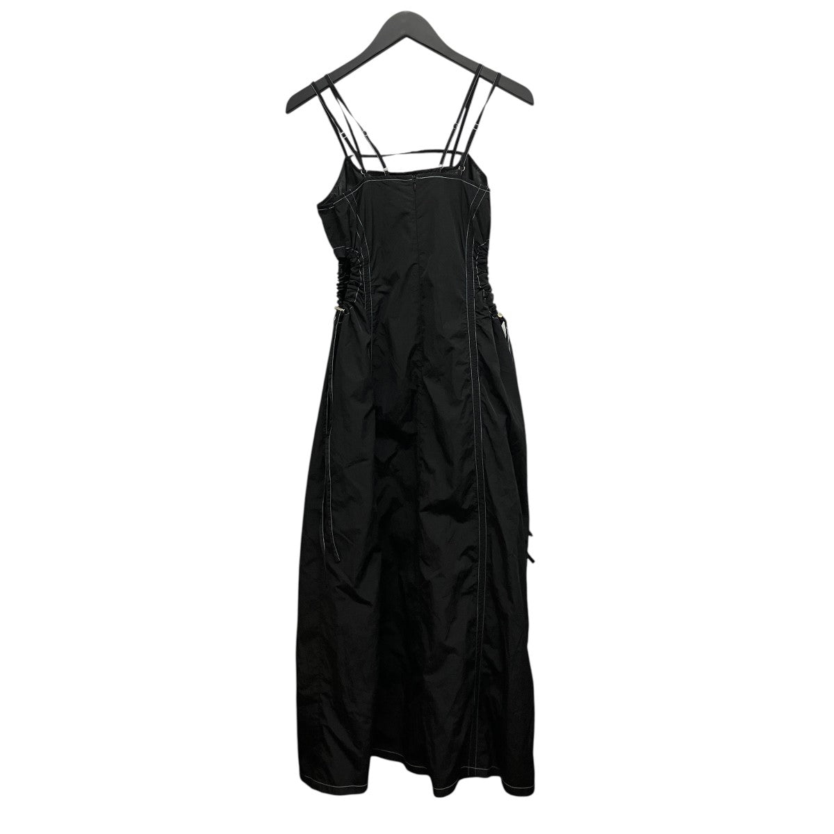 Waist Drawstring Nylon Dressナイロンドレスワンピース01-OP156-25-01