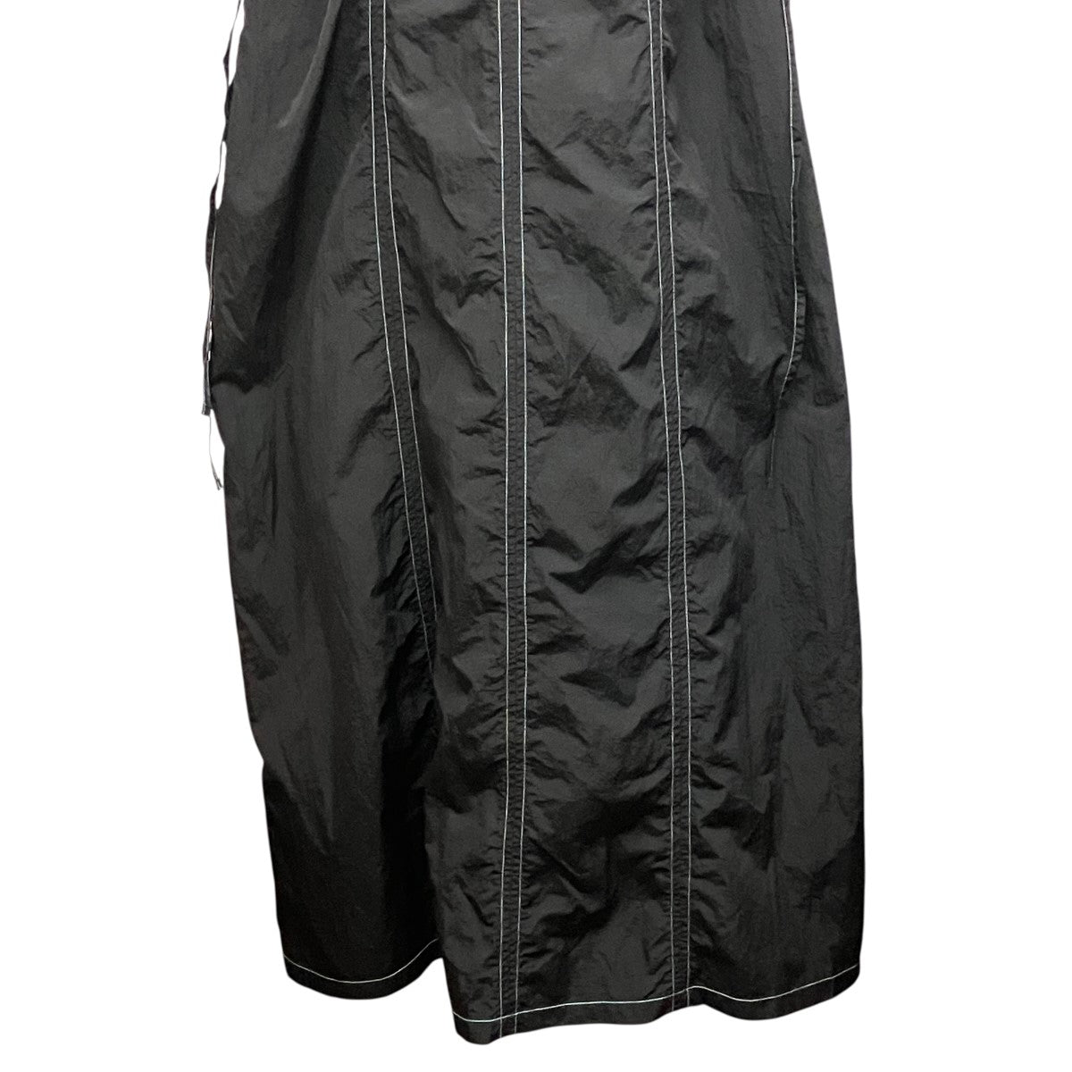 Waist Drawstring Nylon Dressナイロンドレスワンピース01-OP156-25-01