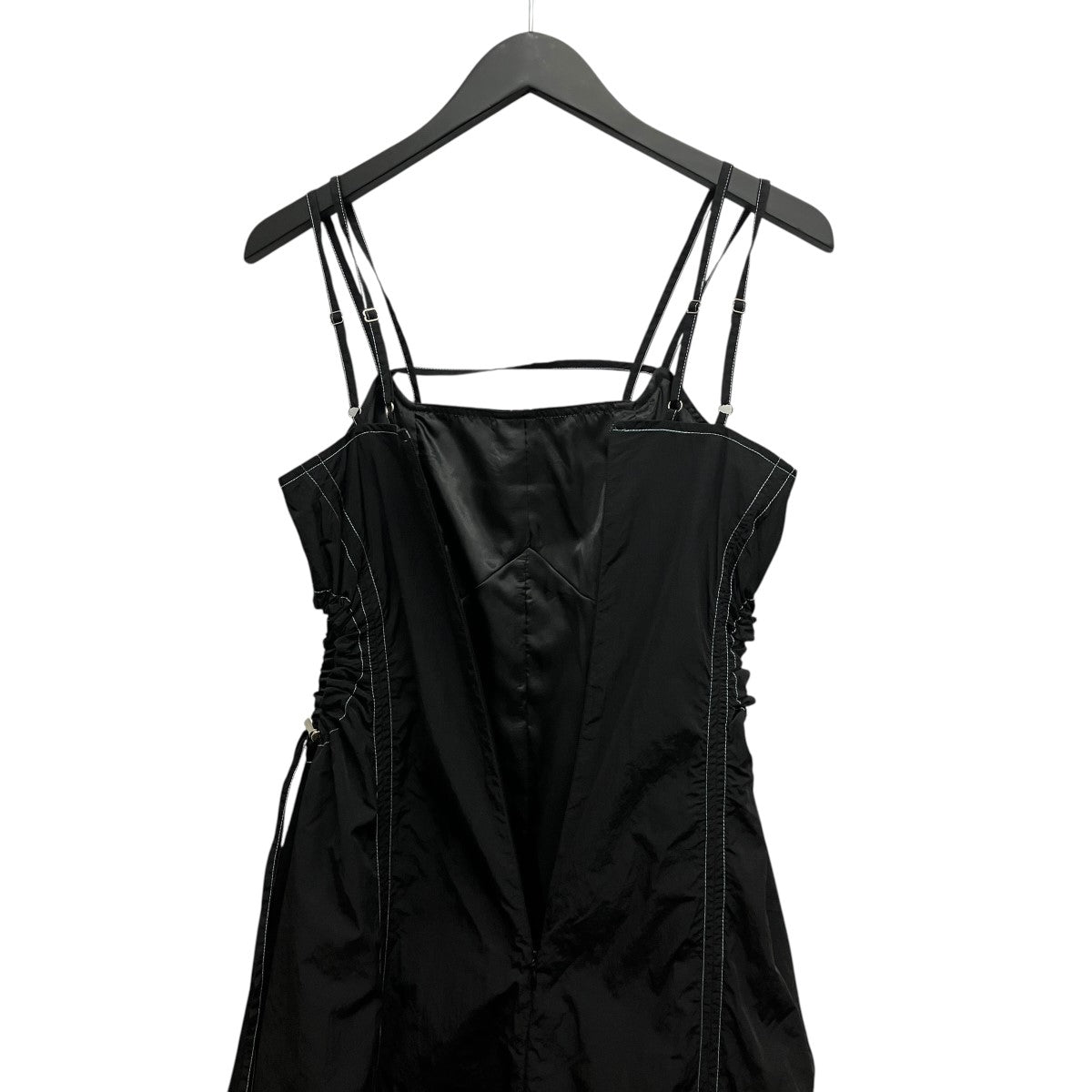 Waist Drawstring Nylon Dressナイロンドレスワンピース01-OP156-25-01