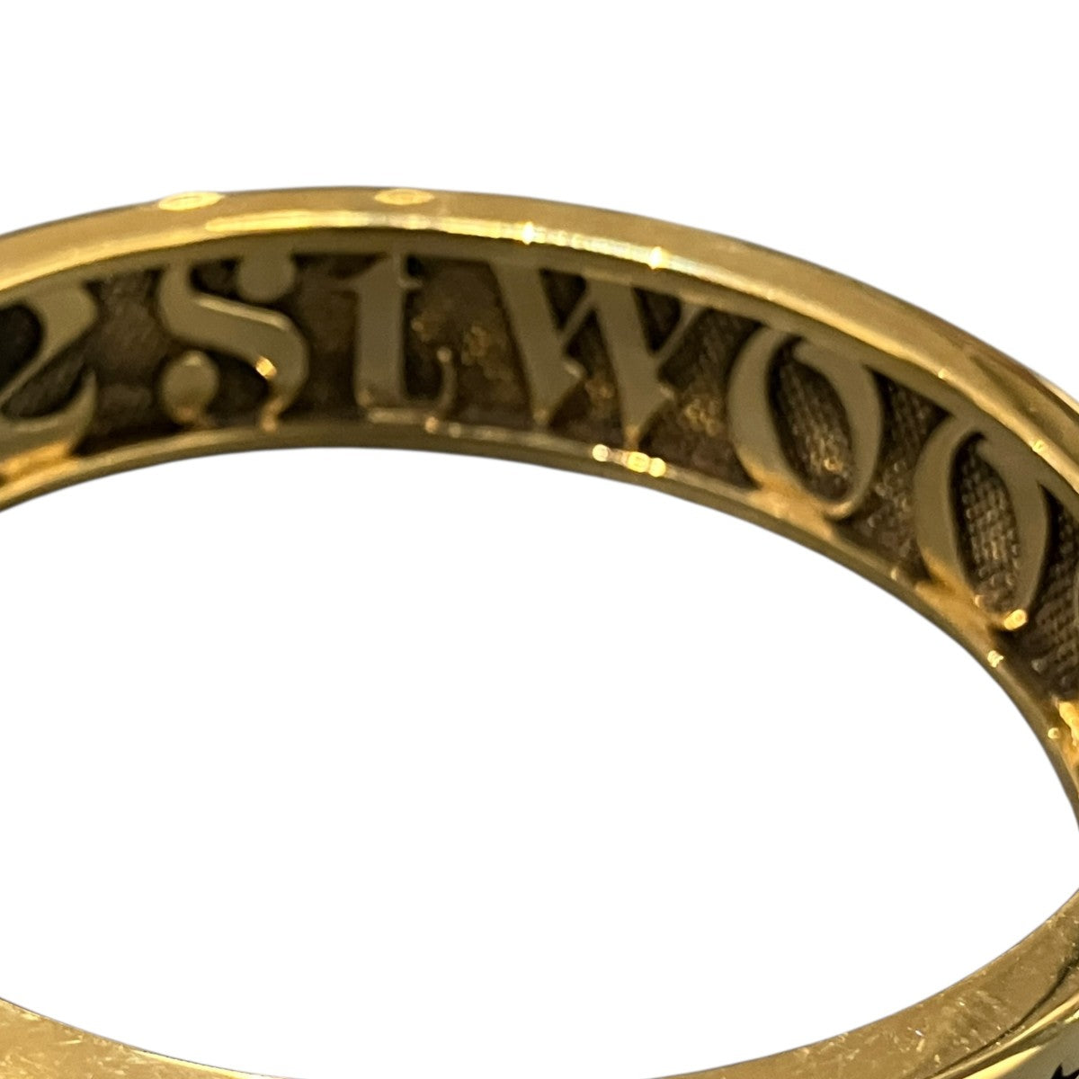 MAN LANCELOT BANGLEロゴデザインブレスレット6101003J-02R002-FJ