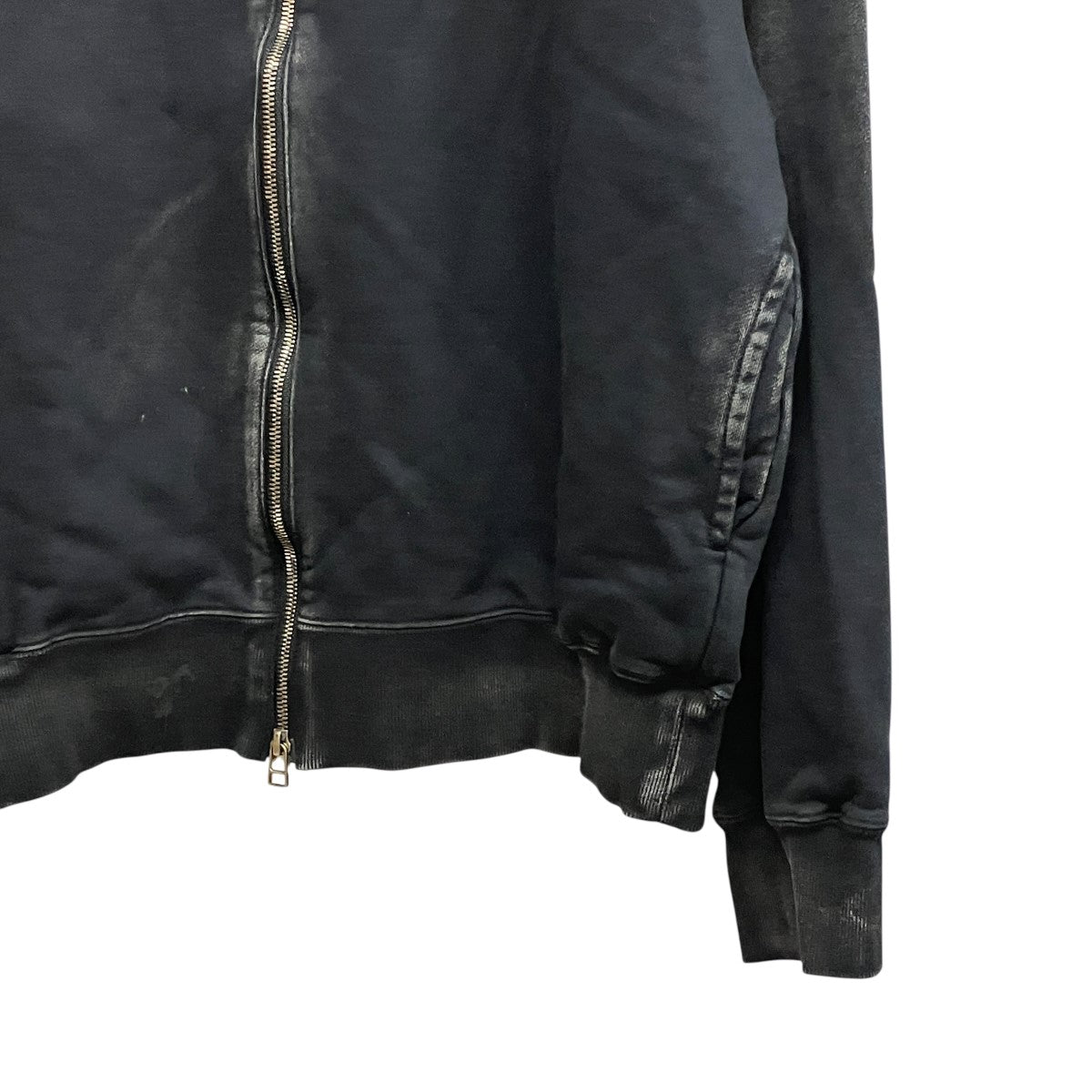 Dyed Flight Jacketダメージ汚れ加工ジップアップジャケット