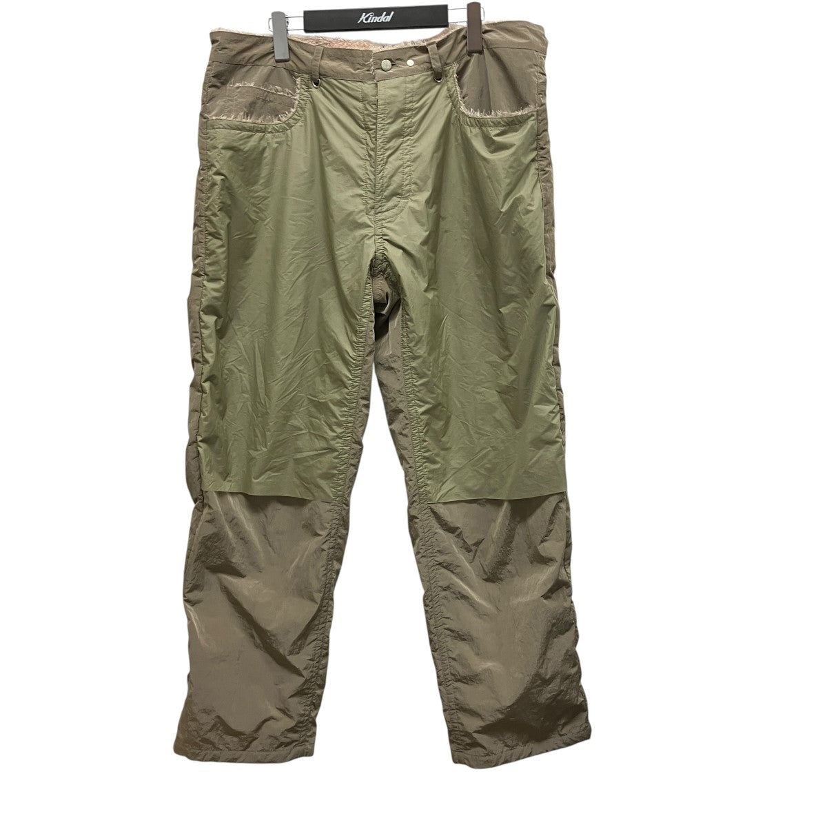 REVERSIBLE FLUFFY TROUSERリバーシブルシャギーナイロンパンツ