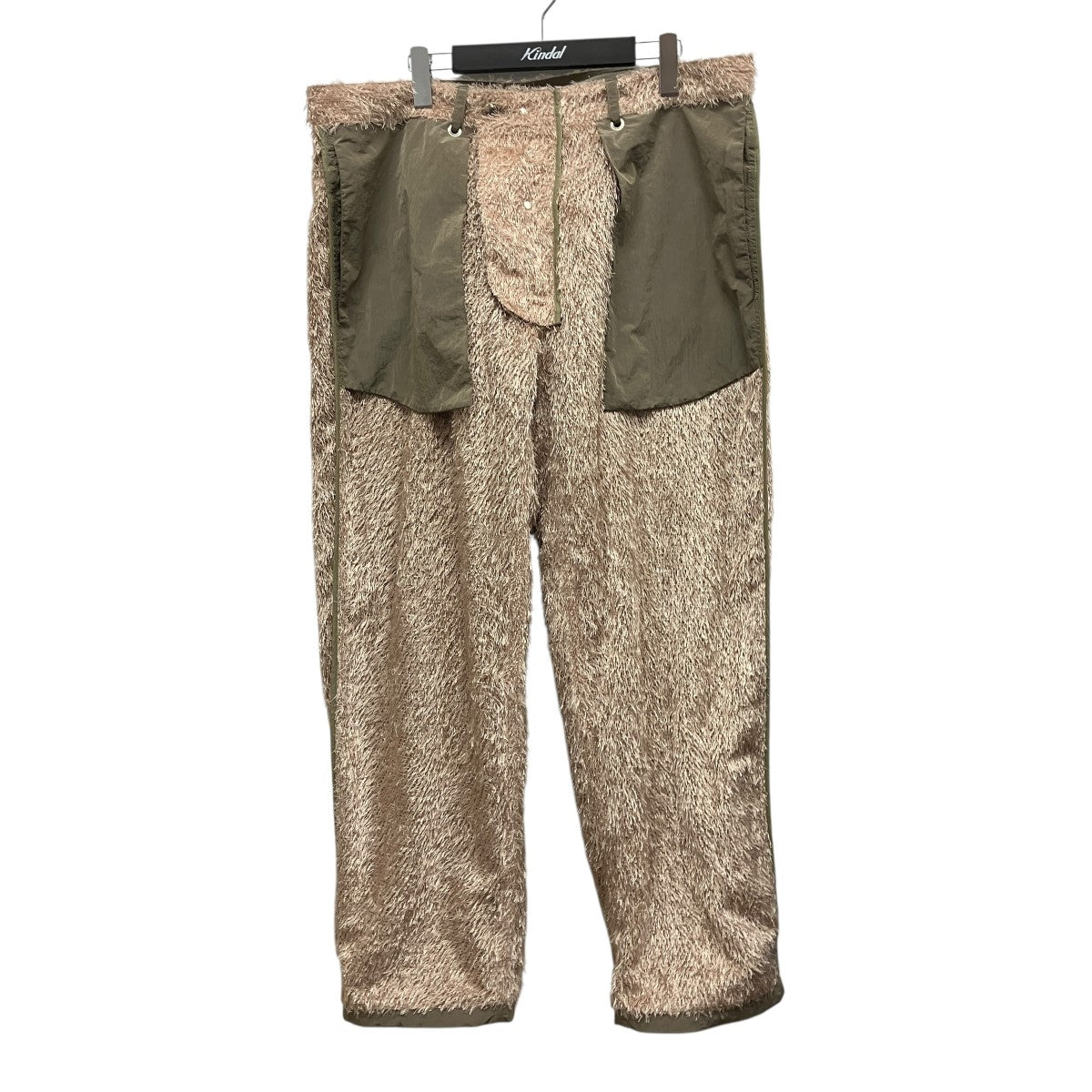 REVERSIBLE FLUFFY TROUSERリバーシブルシャギーナイロンパンツ