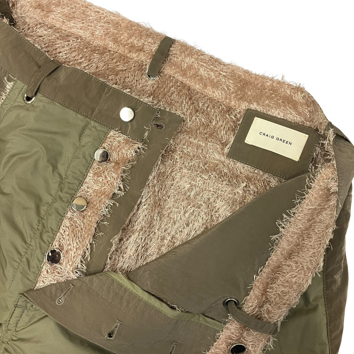 REVERSIBLE FLUFFY TROUSERリバーシブルシャギーナイロンパンツ