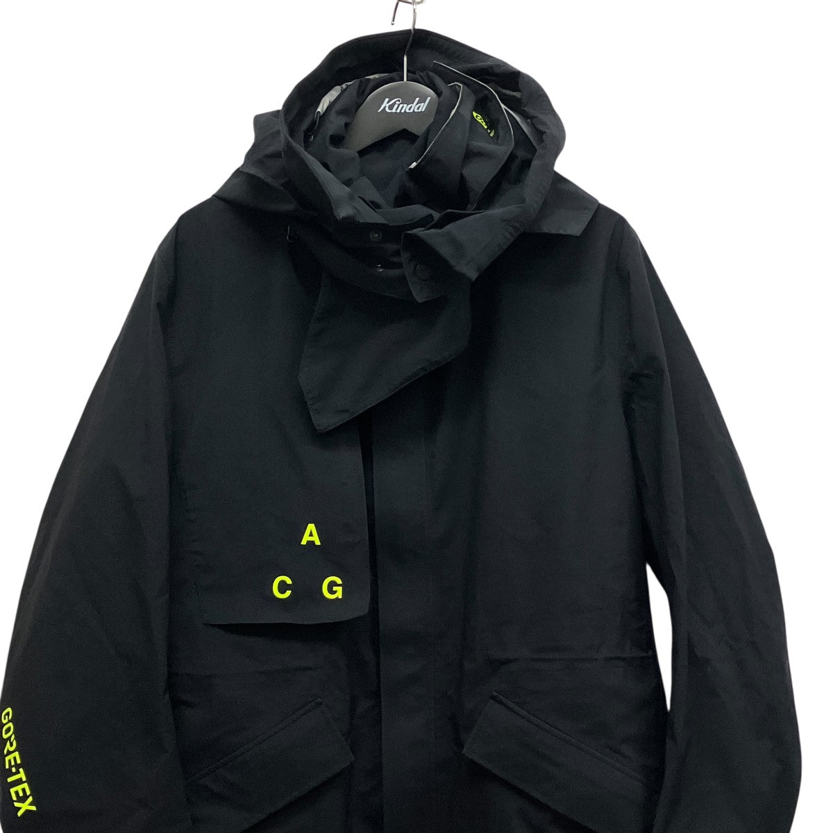 ACG GORETEX COATナイロンフーデッドロングジップアップジャケットAQ3516-010