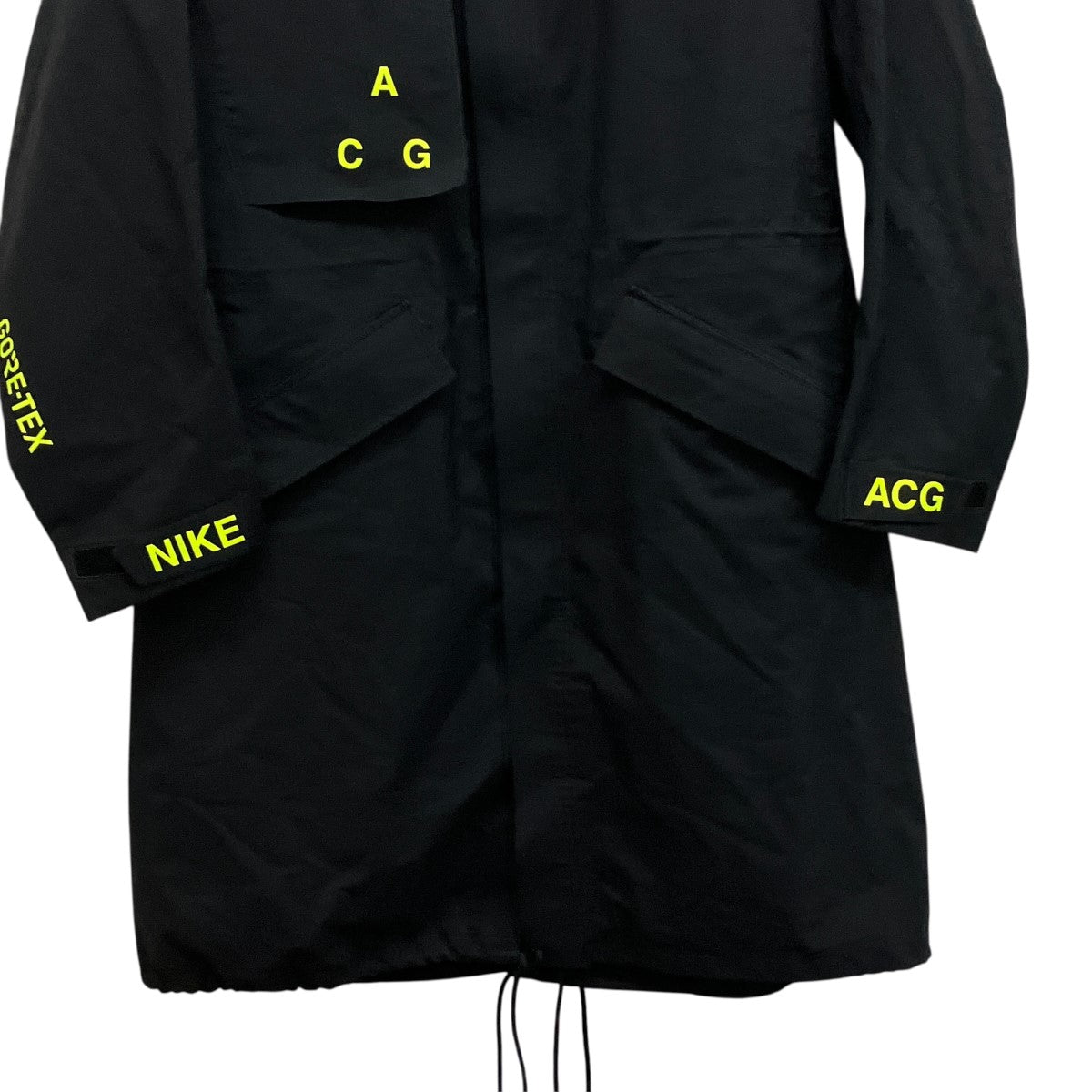ACG GORETEX COATナイロンフーデッドロングジップアップジャケットAQ3516-010