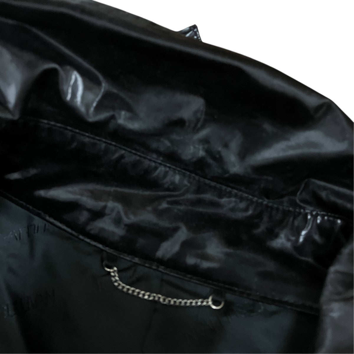 ZIPPED TRENCH COATジップアップエナメルトレンチコート1A003-0221-06