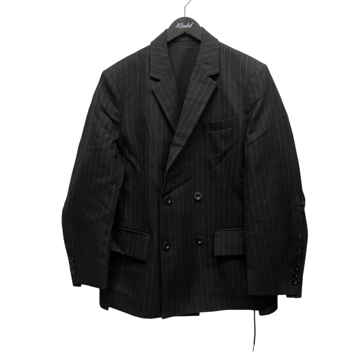 Chalk Stripe x Rip Stop Jacketドッキングストライプテーラードジャケット24-03477M