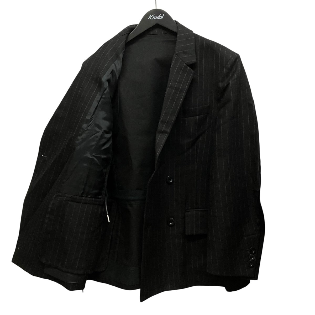 Chalk Stripe x Rip Stop Jacketドッキングストライプテーラードジャケット24-03477M