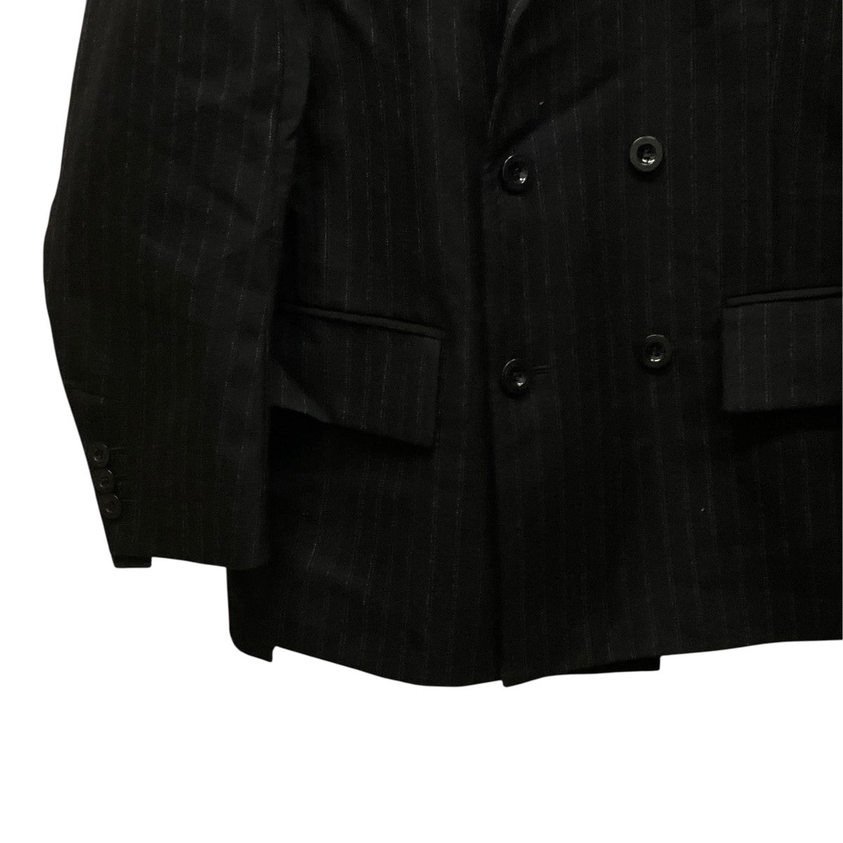Chalk Stripe x Rip Stop Jacketドッキングストライプテーラードジャケット24-03477M