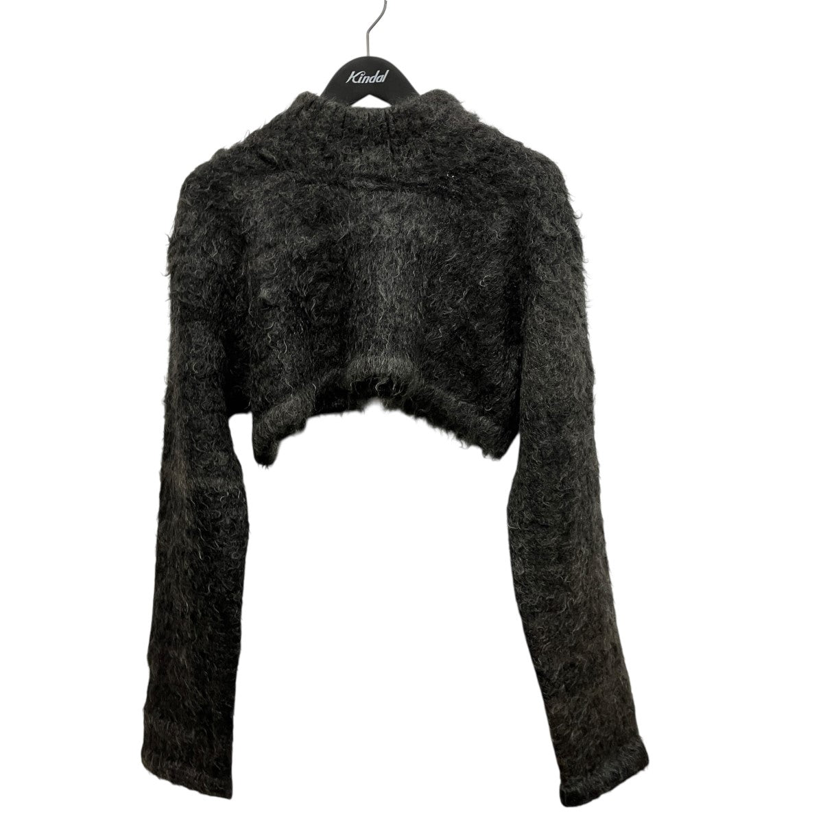 mohair short knitアルパカ混ハイネッククロップドモヘアニットF22A-33