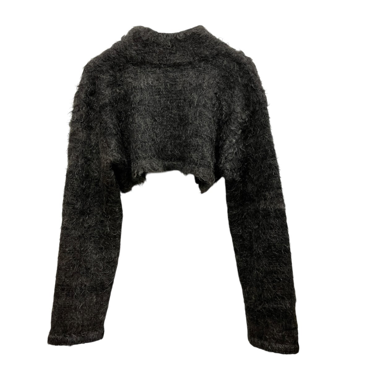 mohair short knitアルパカ混ハイネッククロップドモヘアニットF22A-33