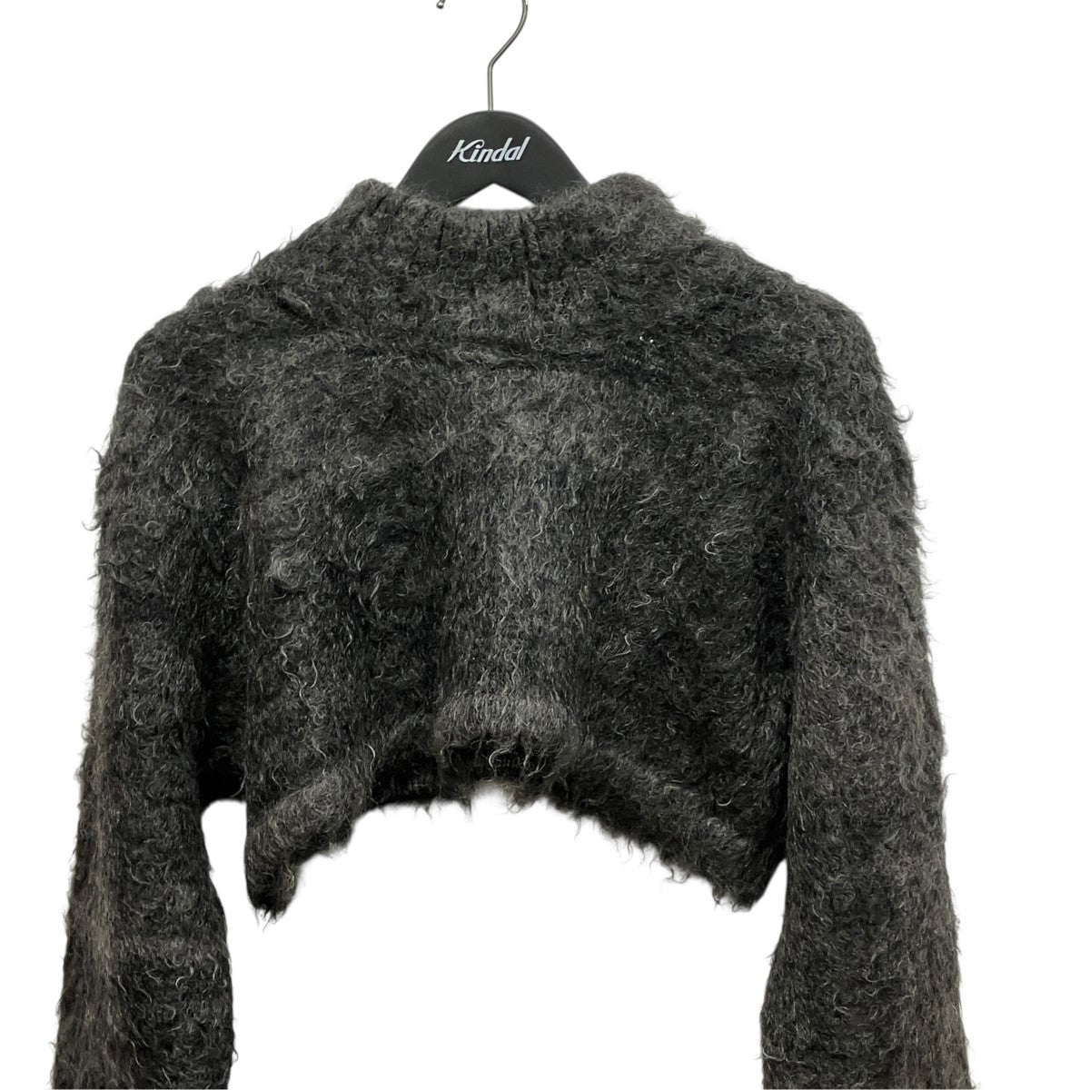mohair short knitアルパカ混ハイネッククロップドモヘアニットF22A-33