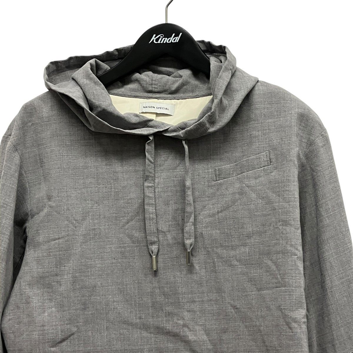 Hoodie Tailored Topsレイヤードフーデッドパーカー21241315805