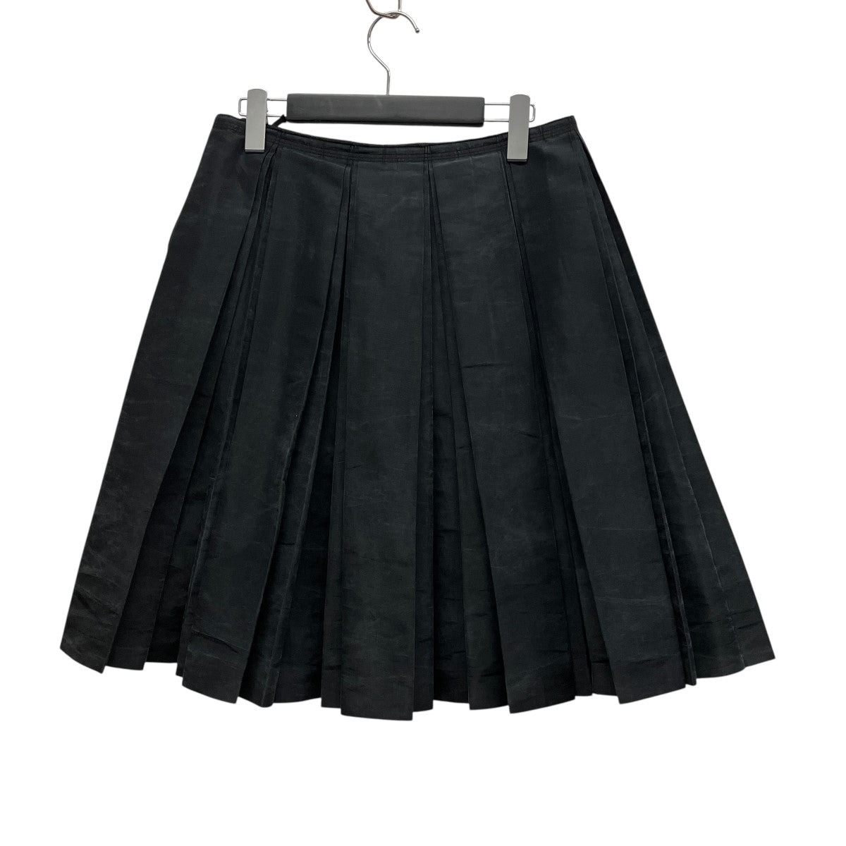 シルク混プリーツスカート