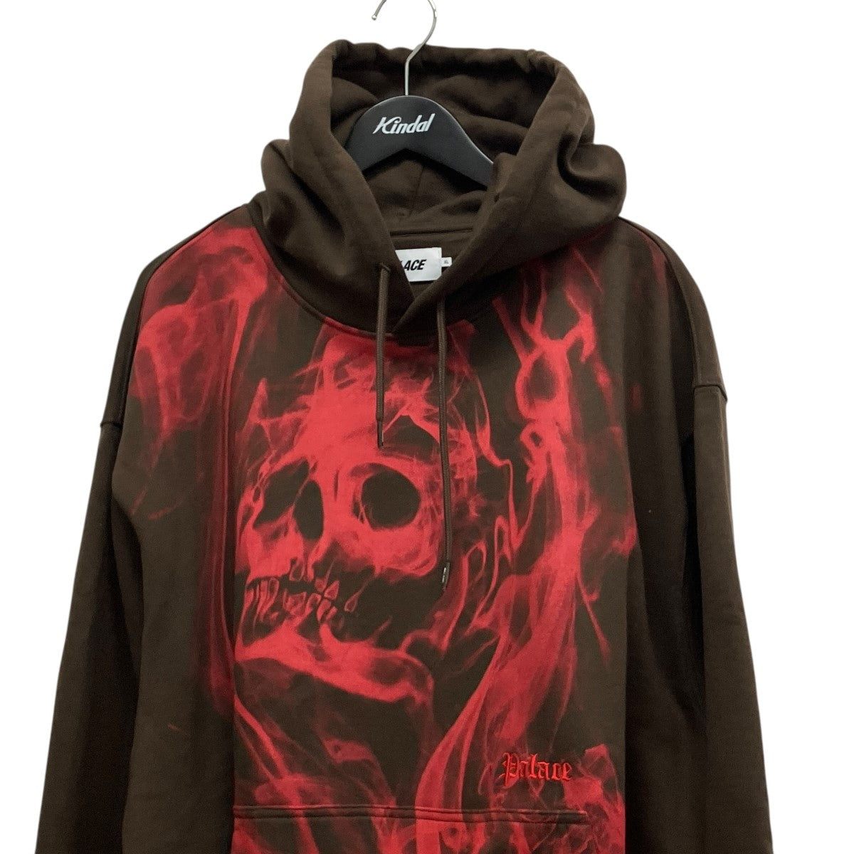 スカルプリントプルオーバーパーカーSMOKED HOOD