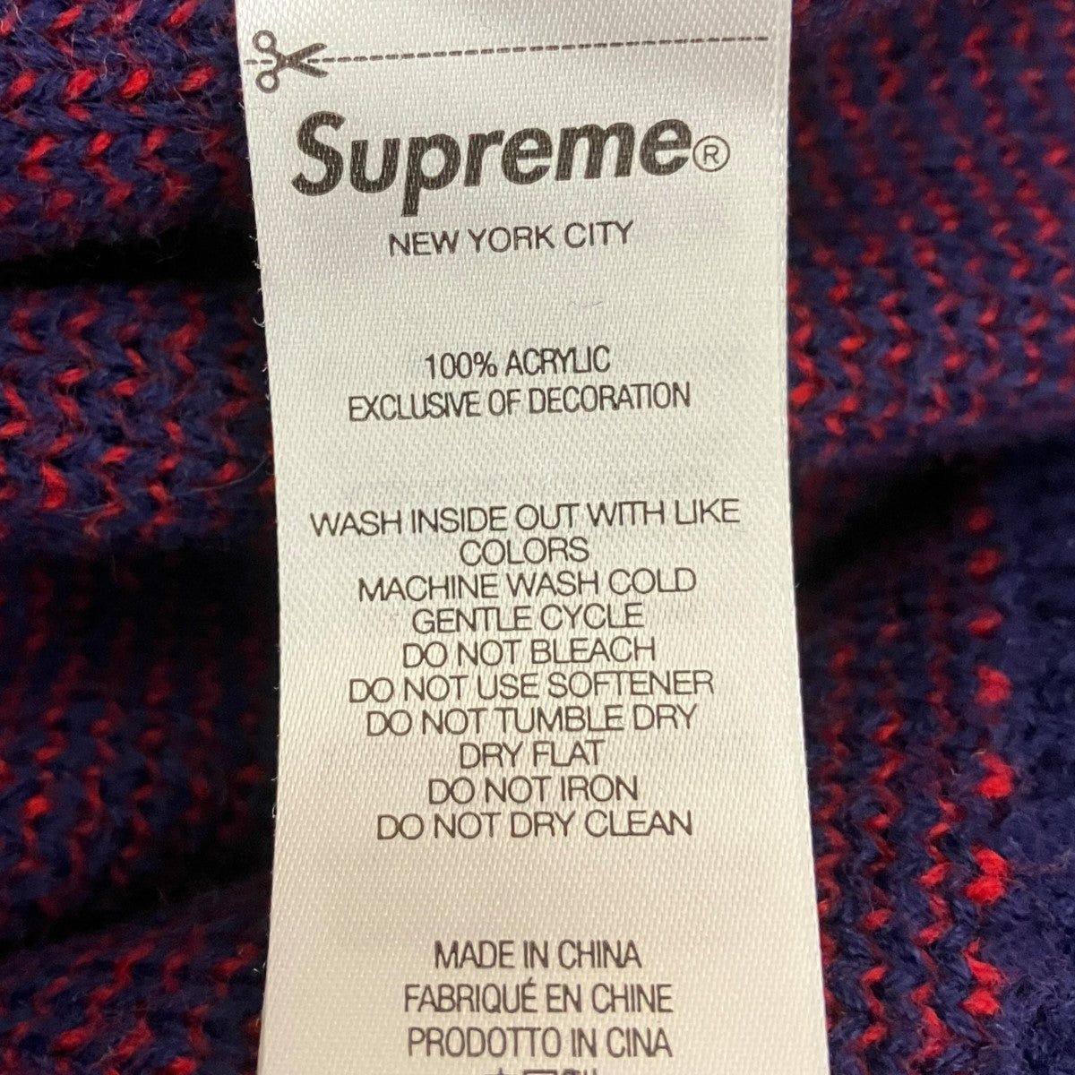 Supreme(シュプリーム) 24AWバック刺しゅうニットFuck Money Sweater
