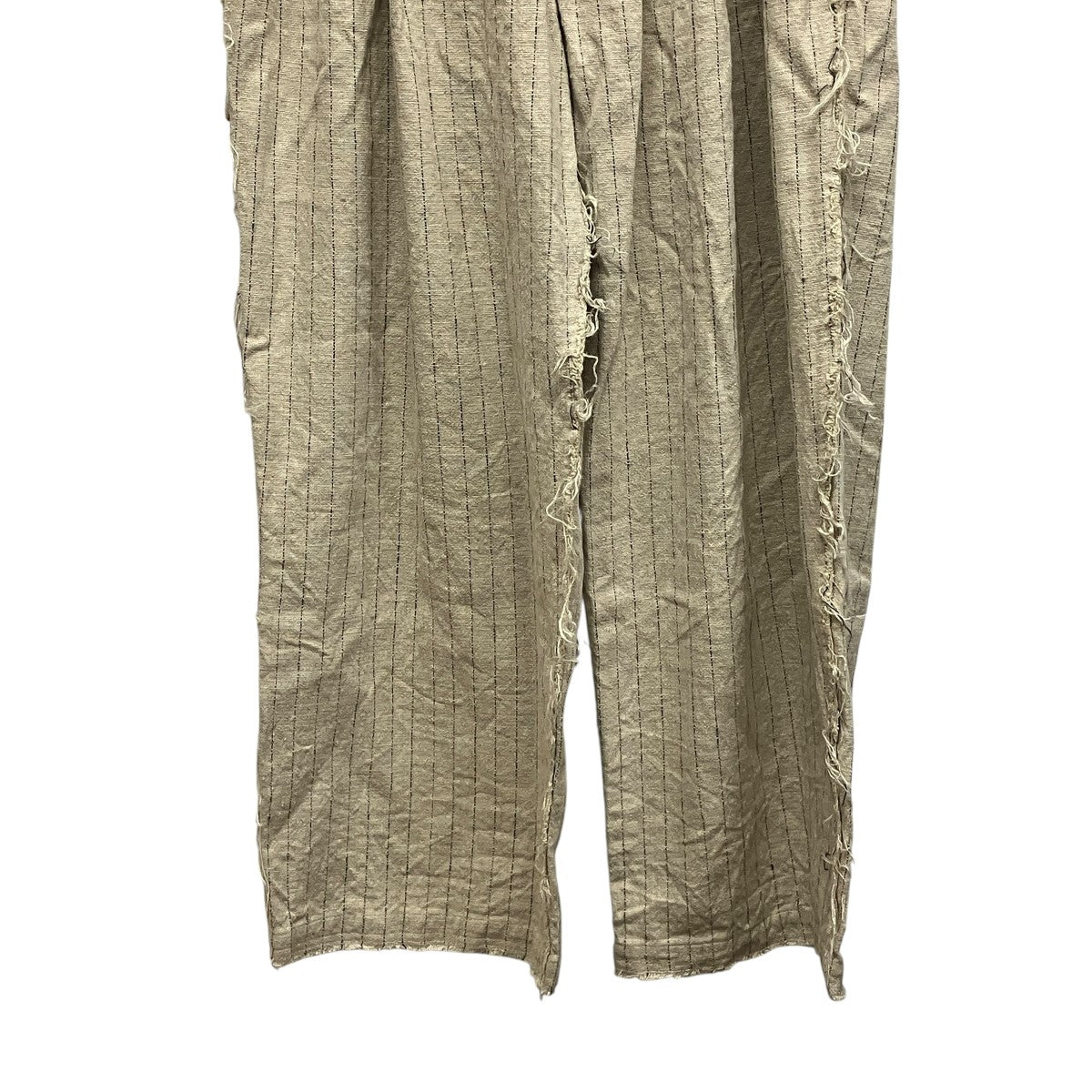 STRIPE SCHADEN 3TUCK PANTSリネンストライプワイドパンツUM-PTFL32SL-241