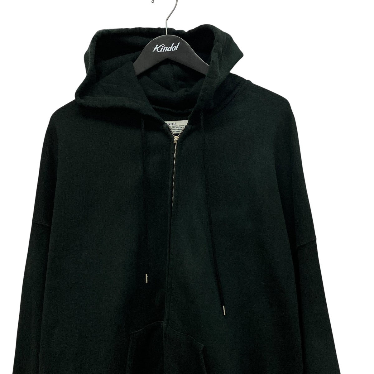 Water-repellent Vintage Wash Hoodieダメージ加工ジップアップパーカー23AW C-1