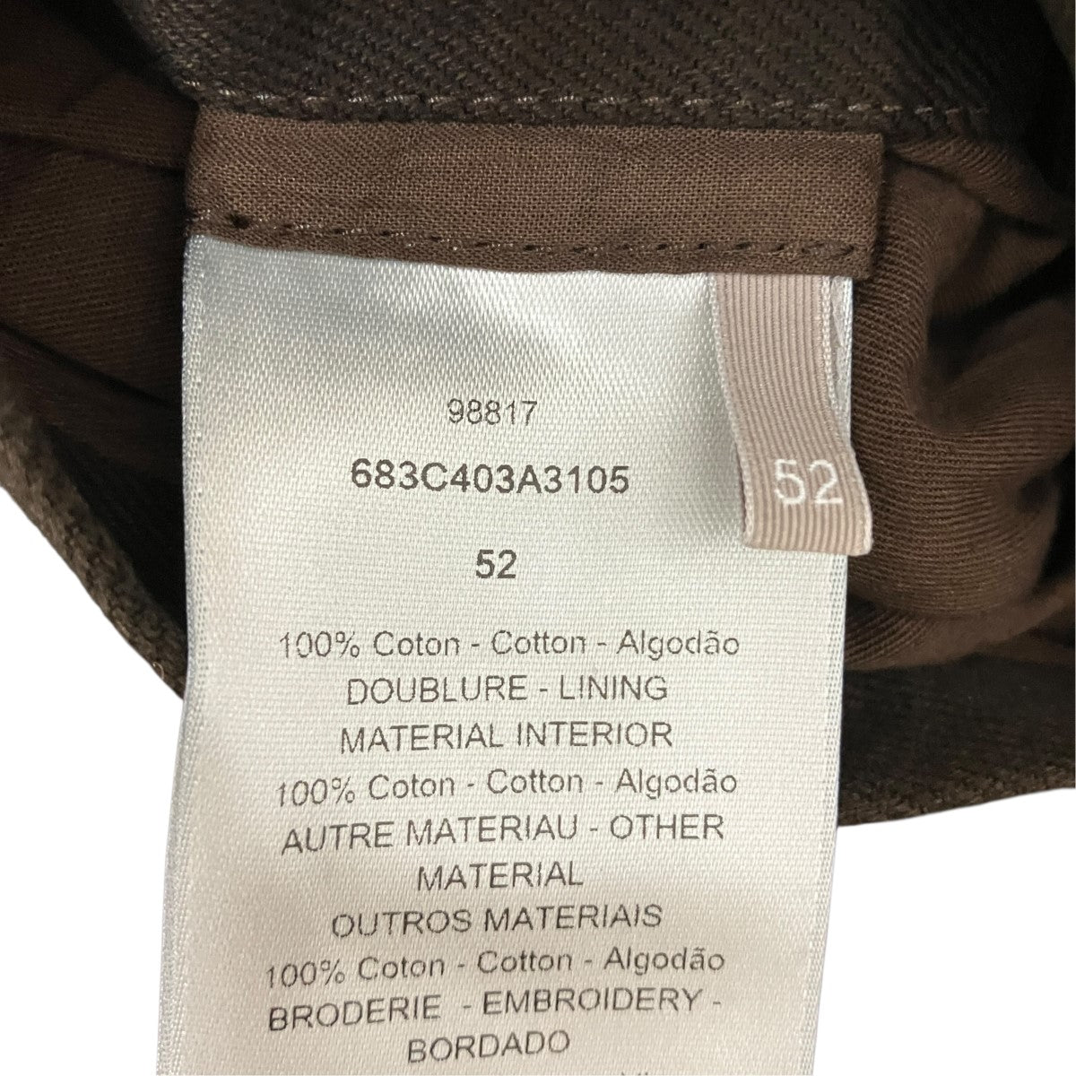 26SSIngrid Jacket襟レザーコットンツイルブルゾン683C403A3105
