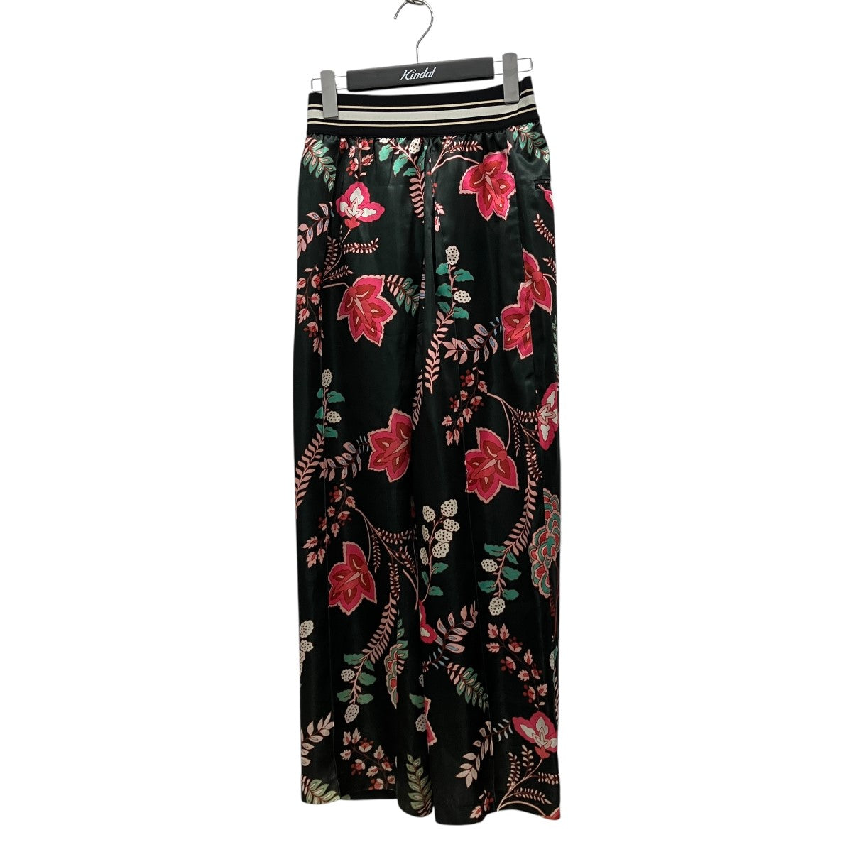 ETHNIC PATTERN ELASTIC PANTS総柄イージーサテンパンツ22SPT005