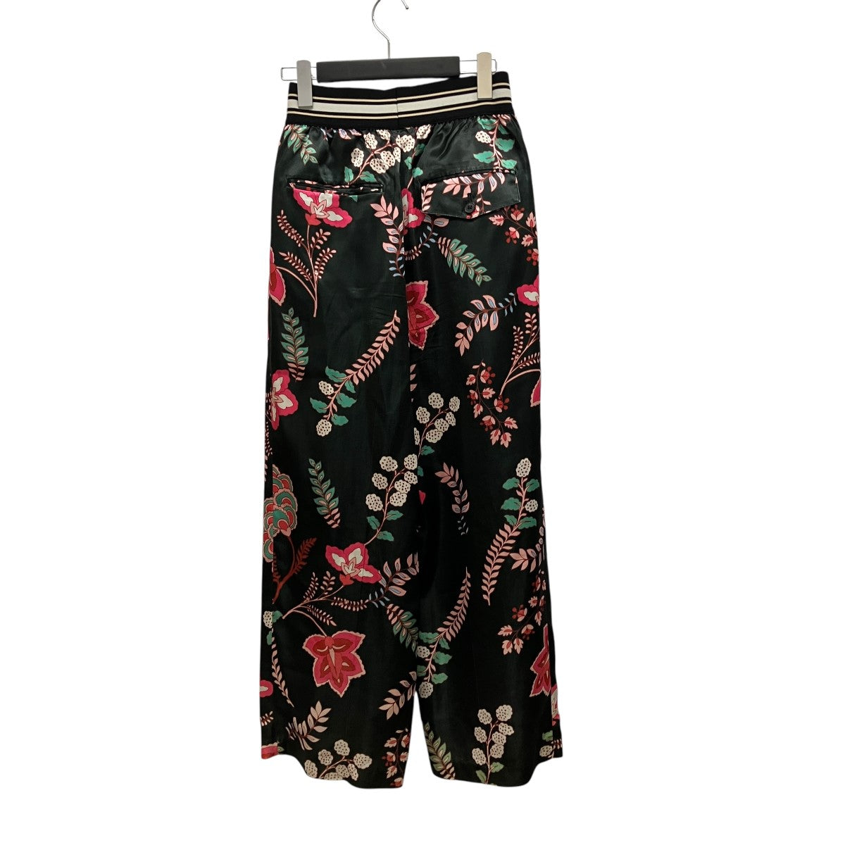 ETHNIC PATTERN ELASTIC PANTS総柄イージーサテンパンツ22SPT005