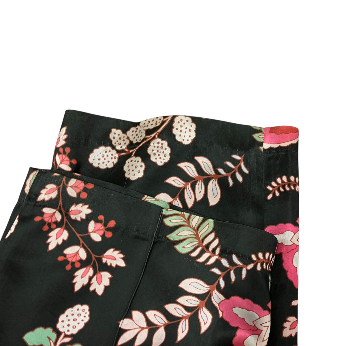ETHNIC PATTERN ELASTIC PANTS総柄イージーサテンパンツ22SPT005