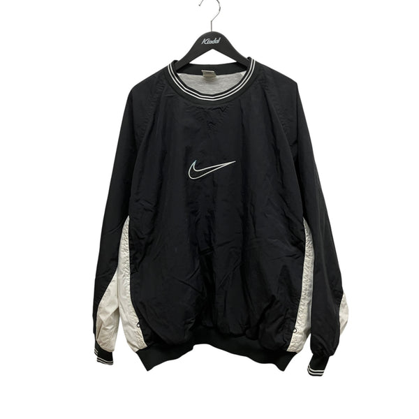 【激レア】90s バーバリーズ ナイロン プルオーバー 刺繍ロゴ XXL相当 NIKE(ナイキ) 90sロゴ刺しゅうプルオーバー ブラック サイズ XL