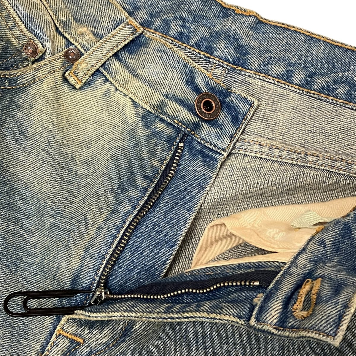 Slim Split JeanバイアスデニムパンツOMYA062S20386022
