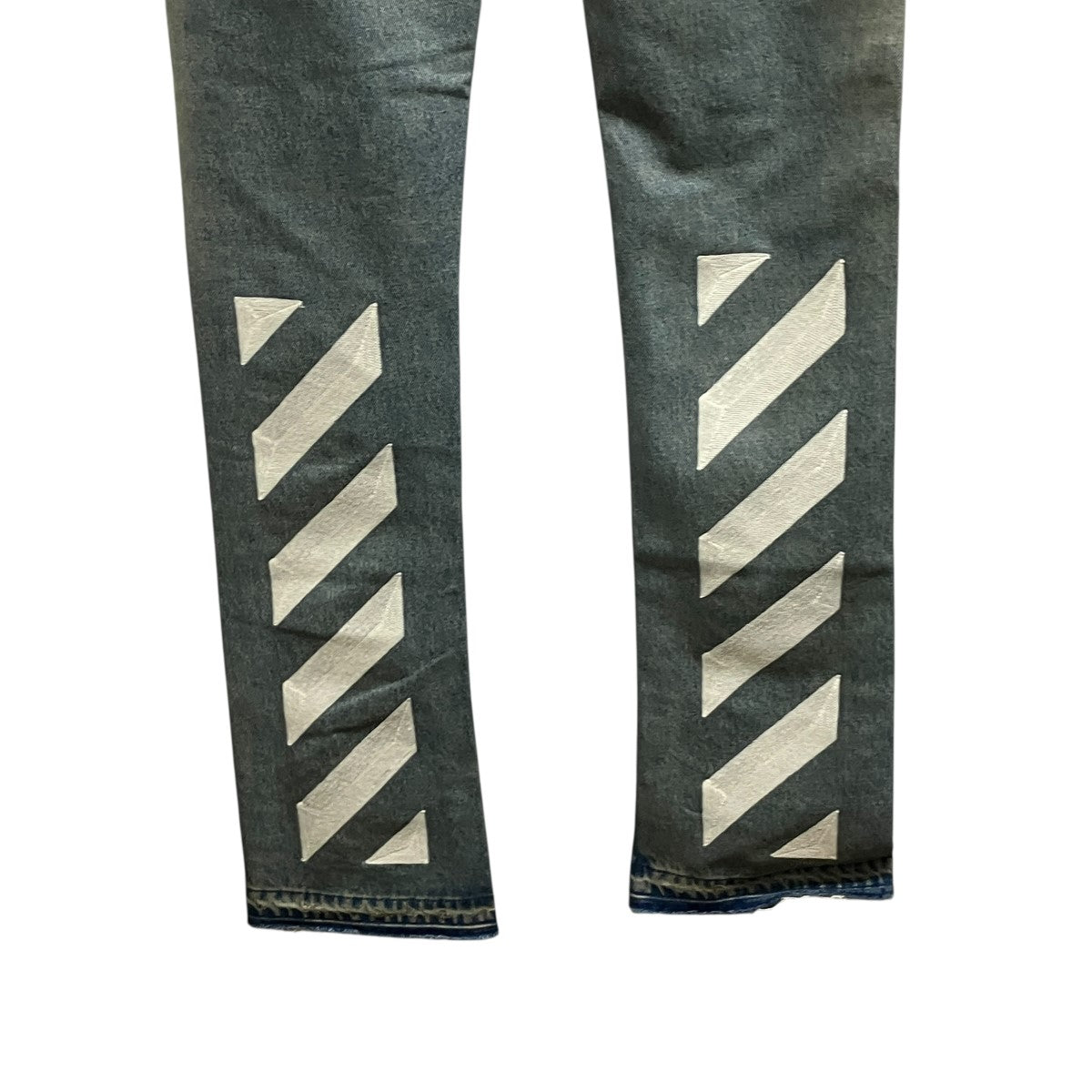Slim Split JeanバイアスデニムパンツOMYA062S20386022
