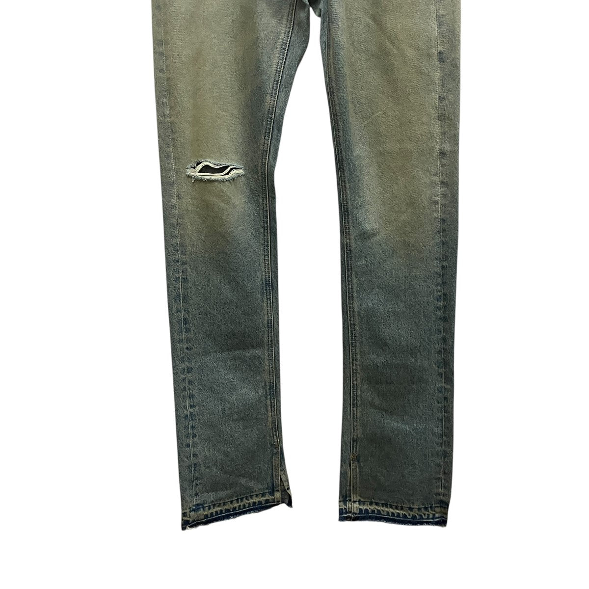 Slim Split JeanバイアスデニムパンツOMYA062S20386022
