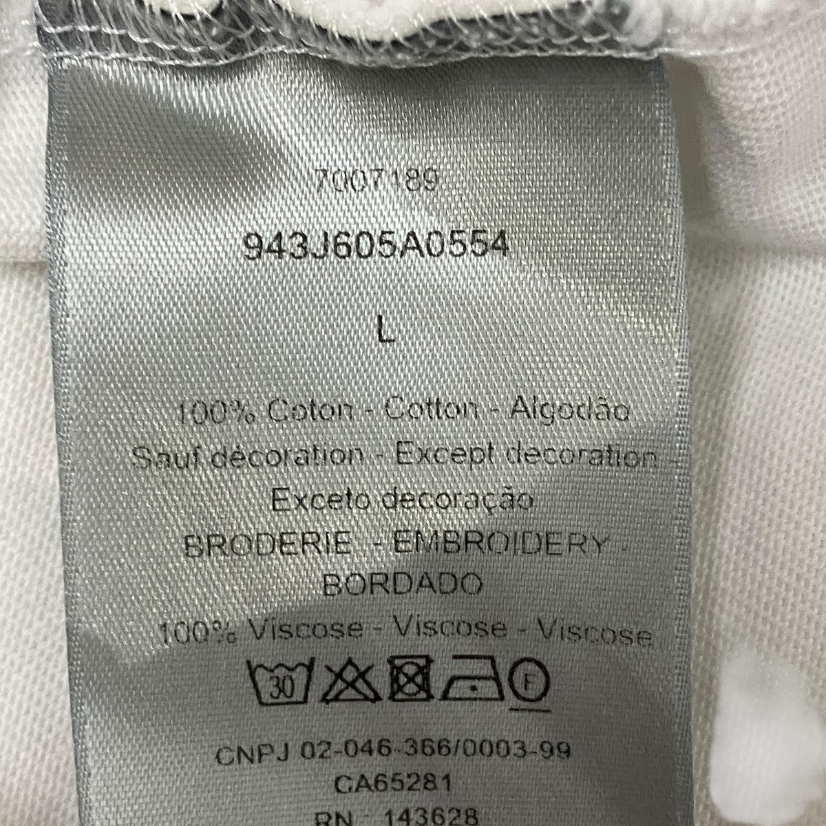 CD IconロゴTシャツ943J605A0554