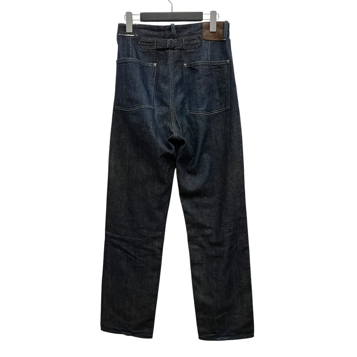 MODIFIED DENIM WORK TROUSERS RAW INDIGOシンチバッグ付デニムパンツ709