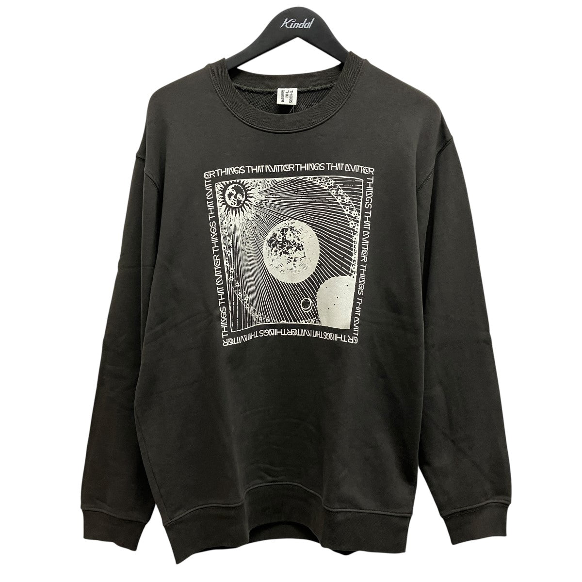 RHINESTONE EARTH PRINT SWEATプリントスウェット0585TM0440P