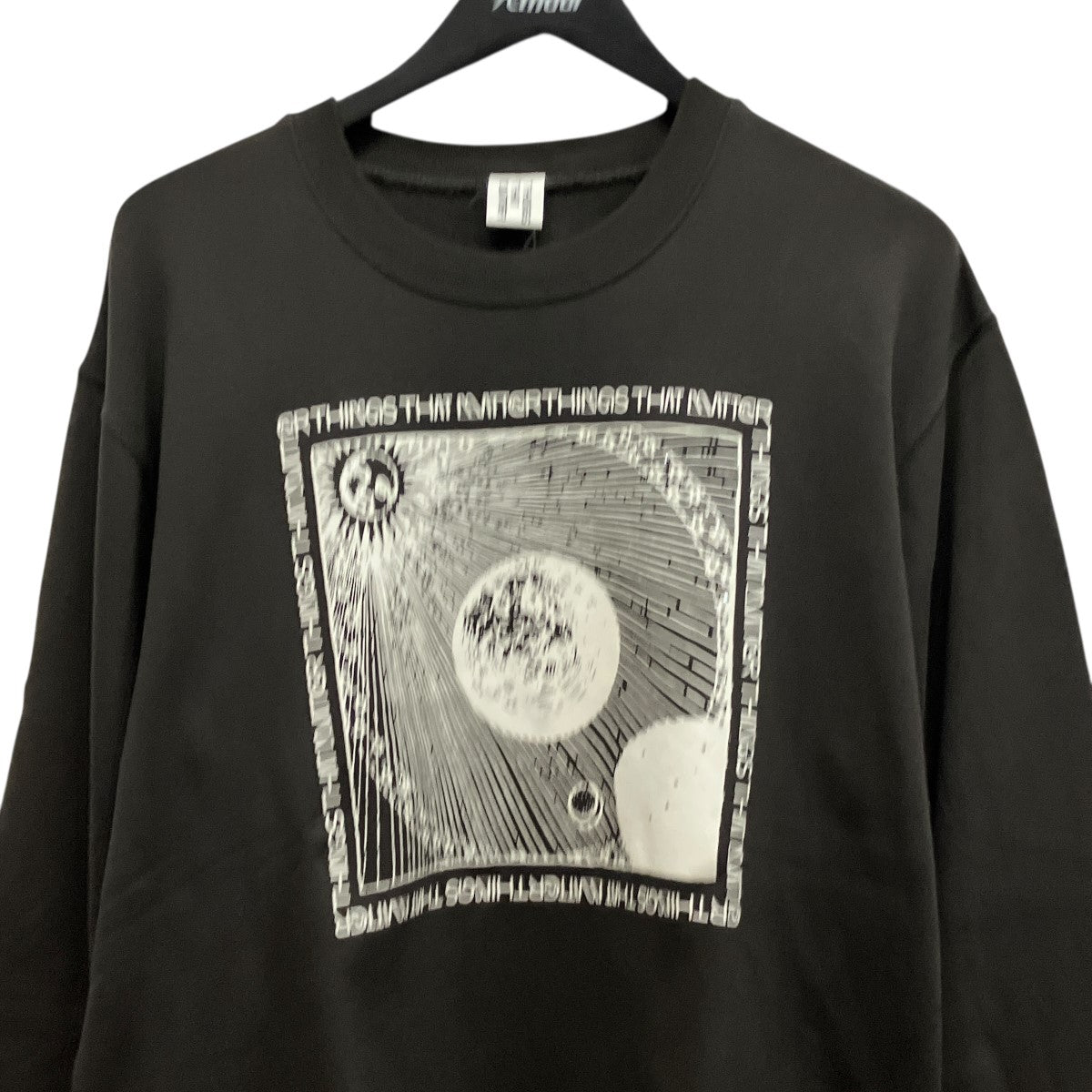 RHINESTONE EARTH PRINT SWEATプリントスウェット0585TM0440P