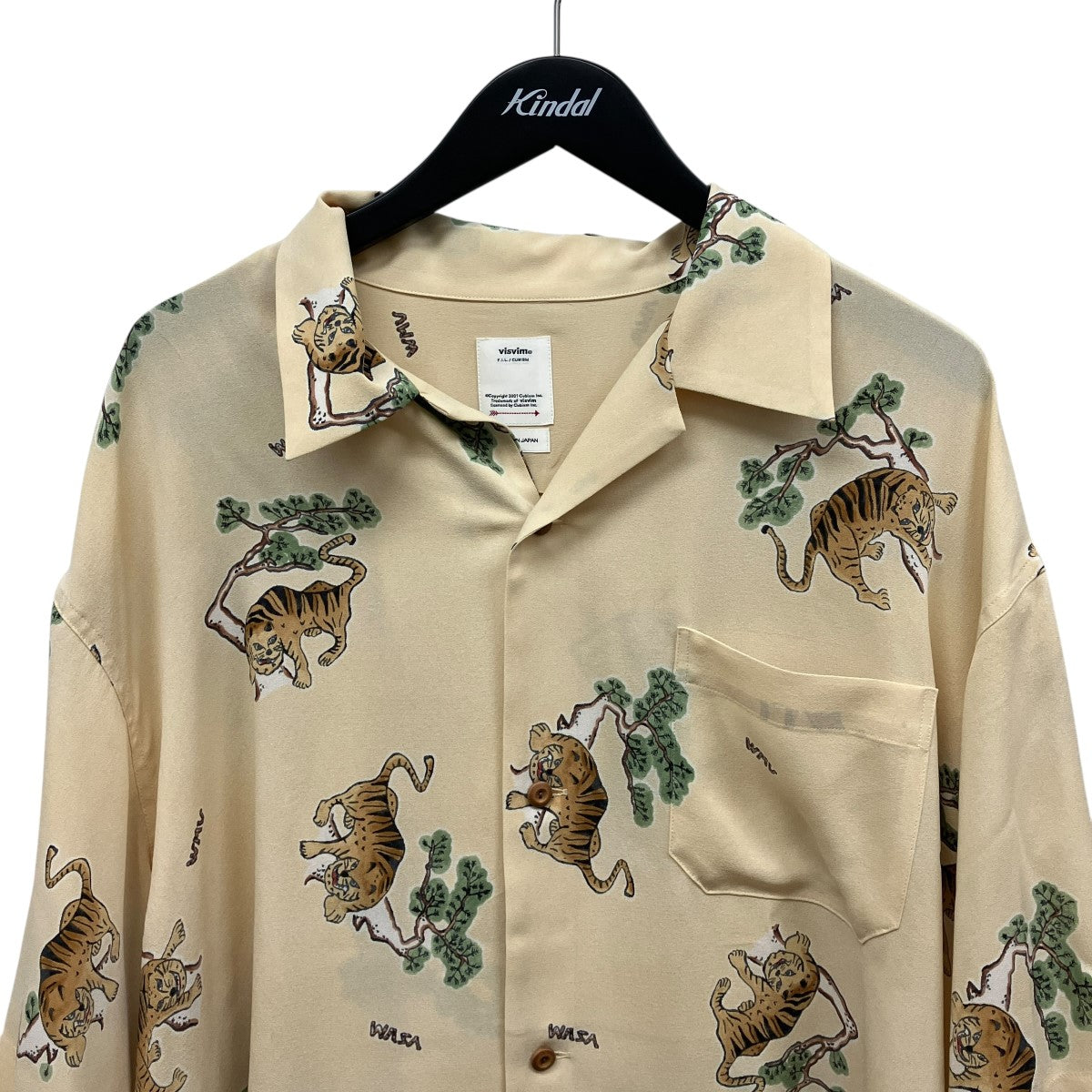 24SSCOPA SHIRT S／S TO総柄半袖シルクシャツ0124105011003