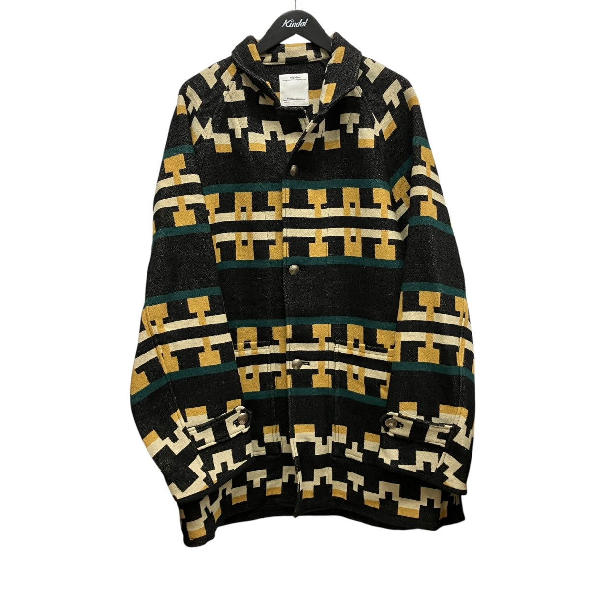 23SSネイティブ柄コート0123105013005 HOPILAND COAT NATIVE BLANKET
